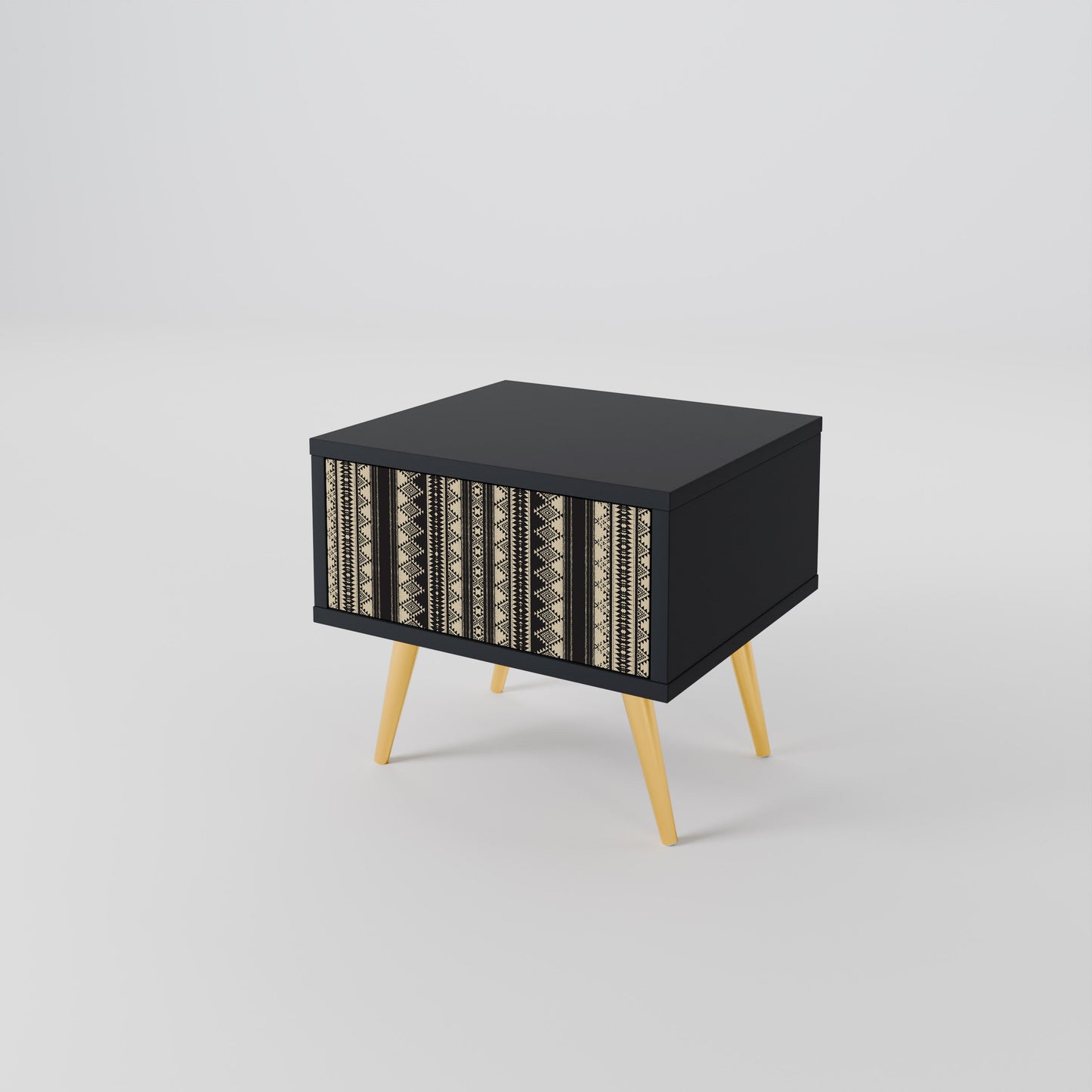 AZTEC Nightstand in Black Finish