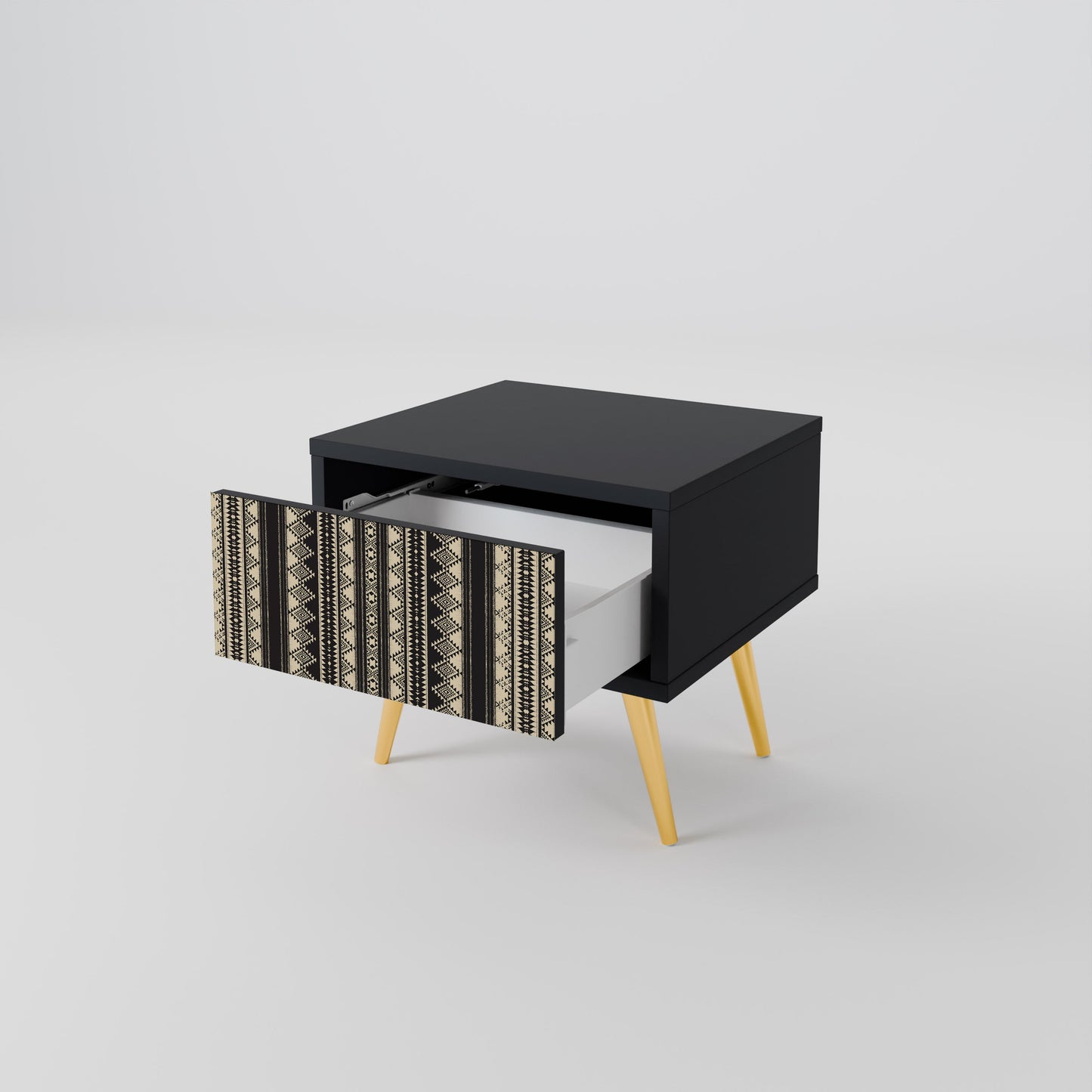 AZTEC Nightstand in Black Finish