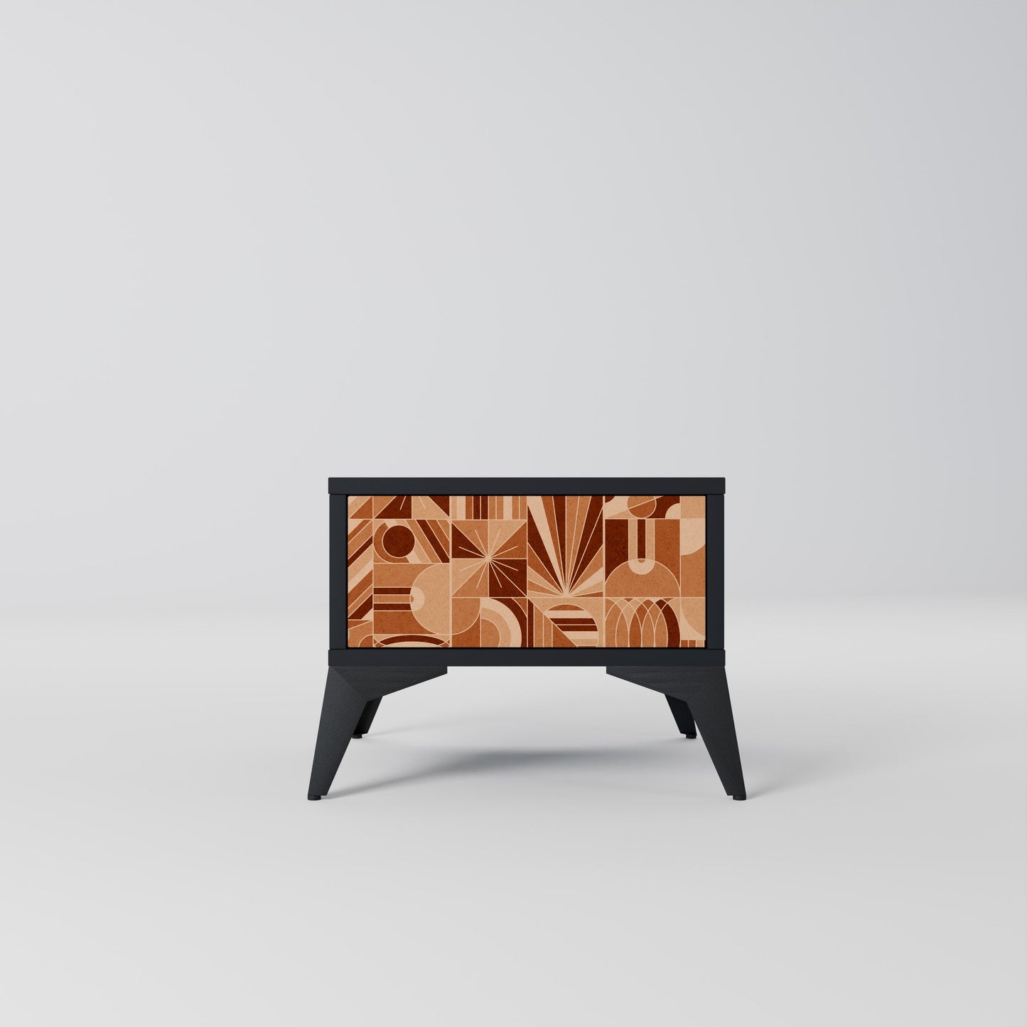 PRISM MOSAIC nattduksbord i svart finish