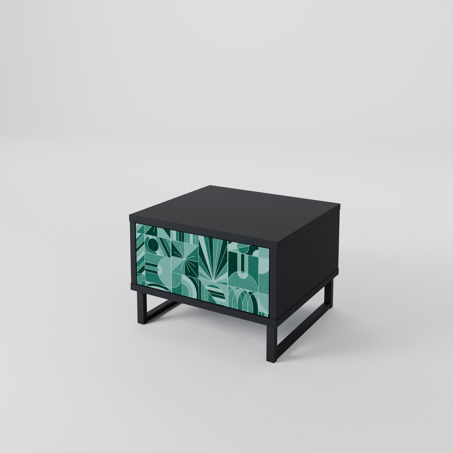 HARMONIC GRID nattduksbord i svart finish