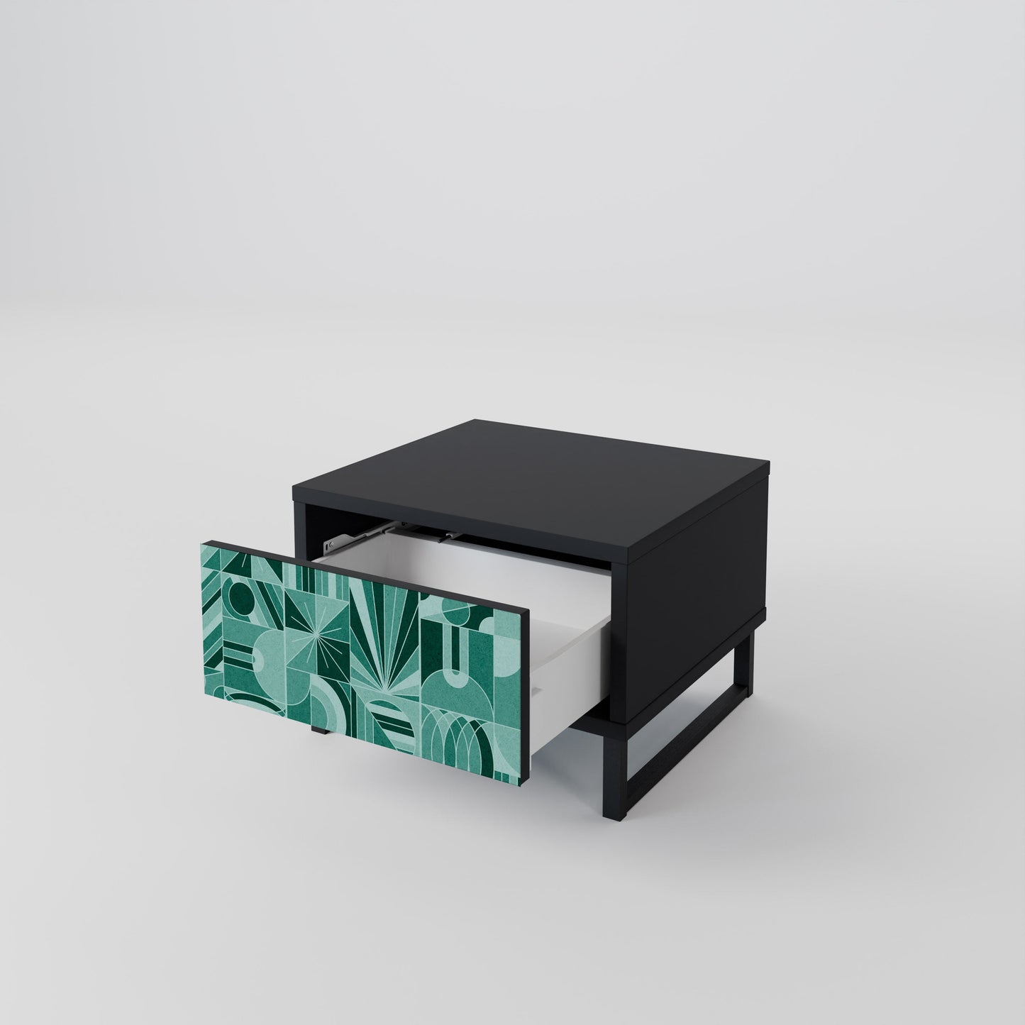 HARMONIC GRID nattduksbord i svart finish
