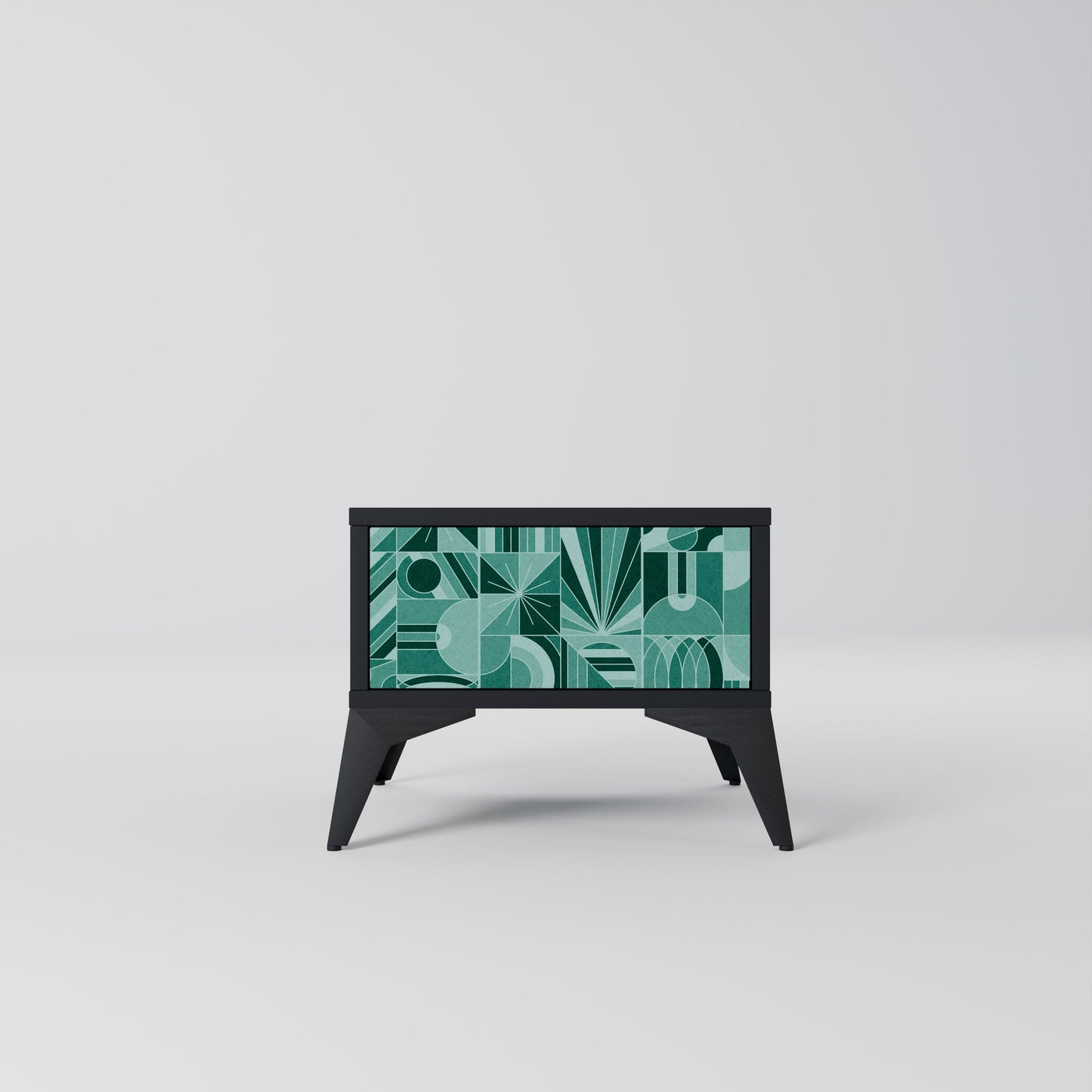 HARMONIC GRID nattduksbord i svart finish