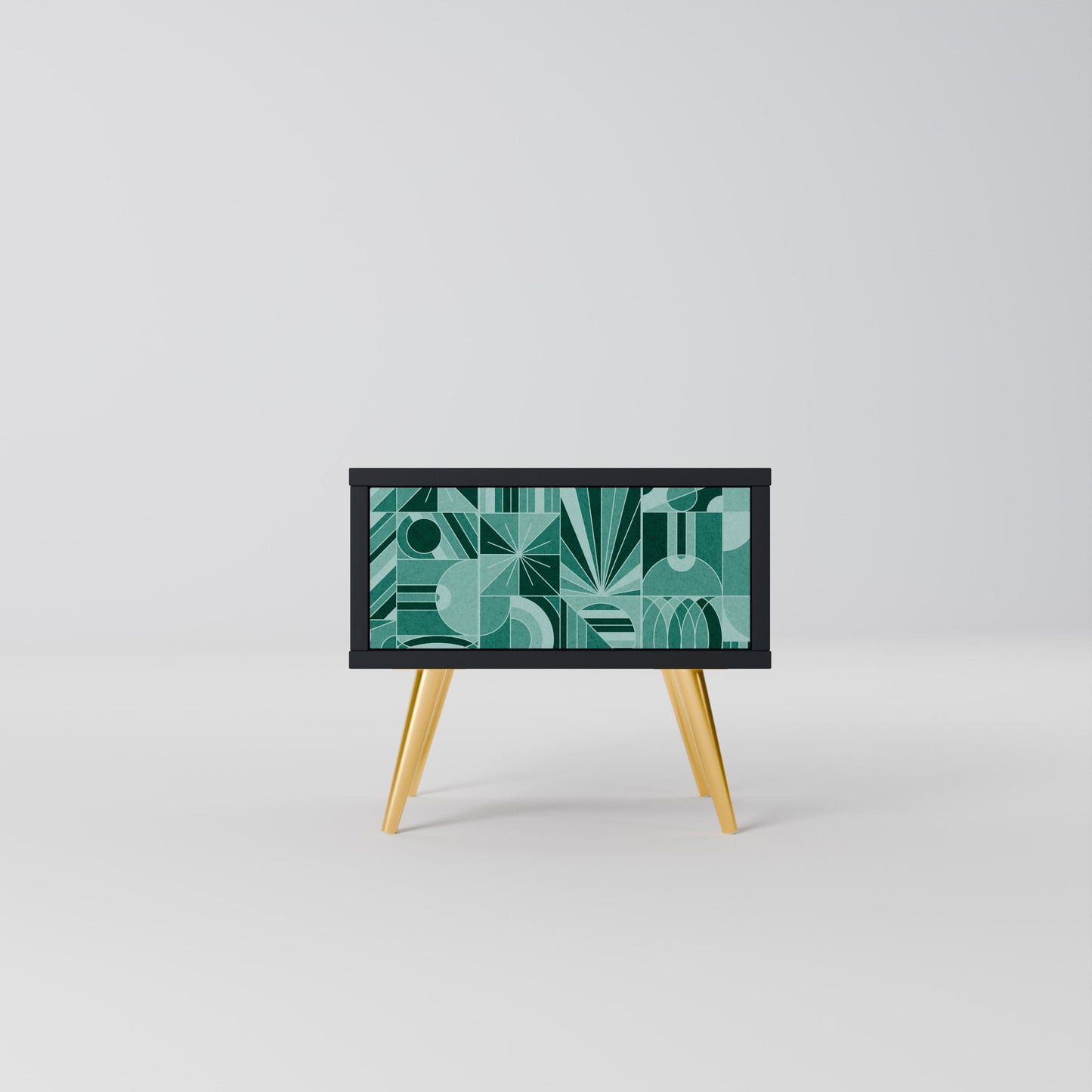 HARMONIC GRID nattduksbord i svart finish