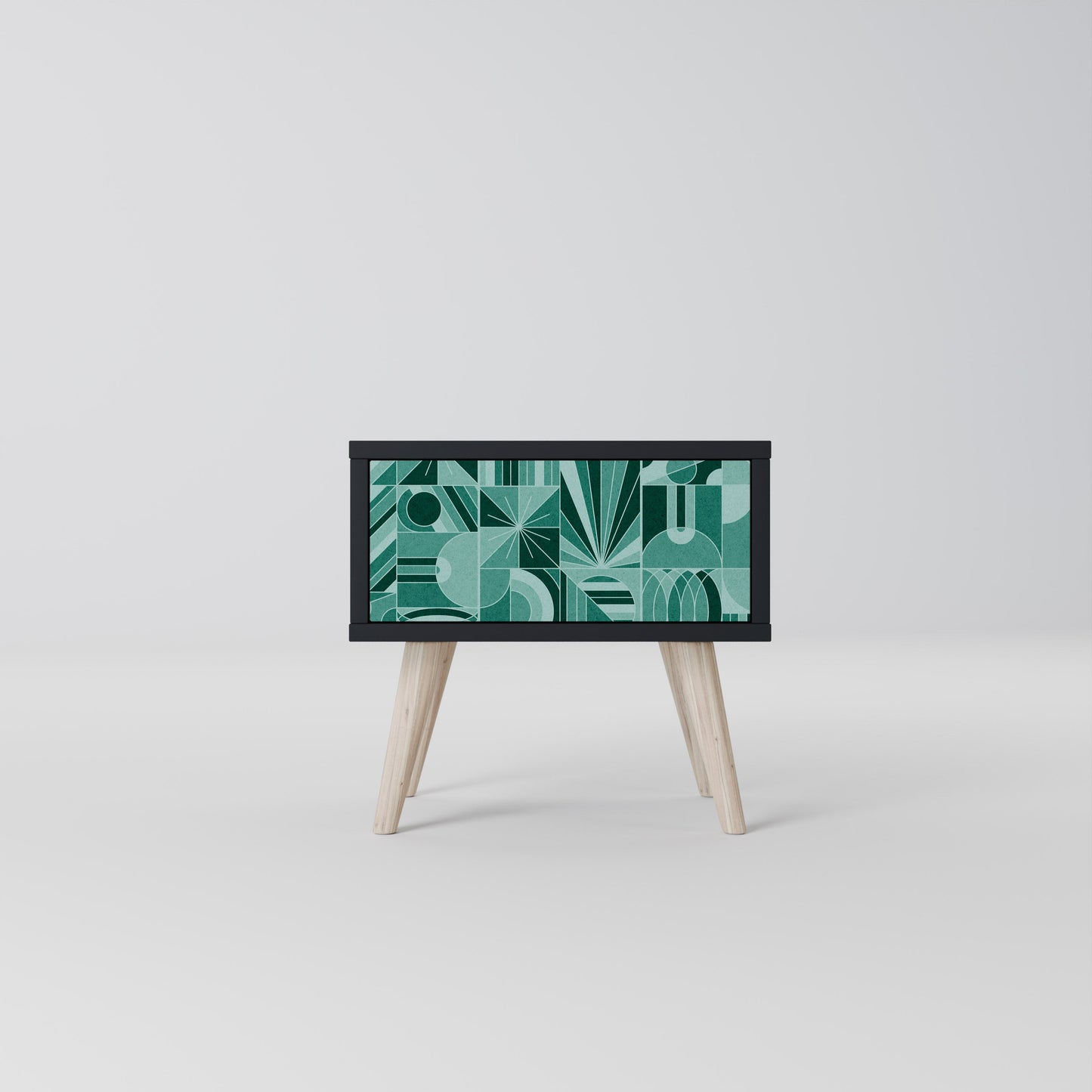 HARMONIC GRID nattduksbord i svart finish