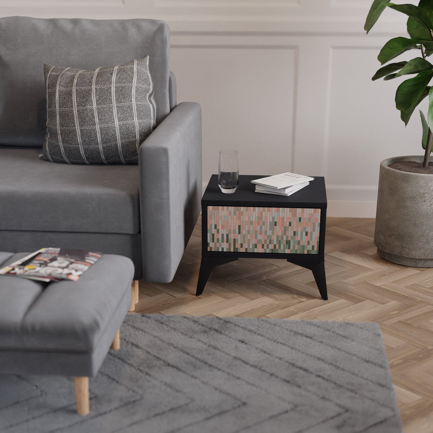 BYGGER FRAMTIDENS SJUKBORD i svart finish