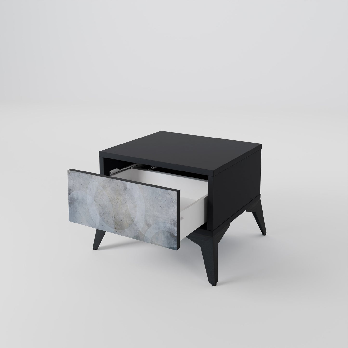 MUTED ARC nattduksbord i svart finish