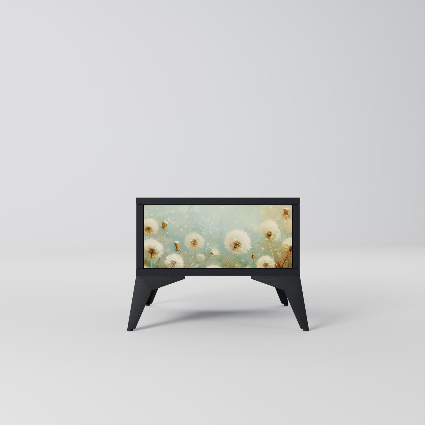 DREAMY MEADOW Nattduksbord i svart finish