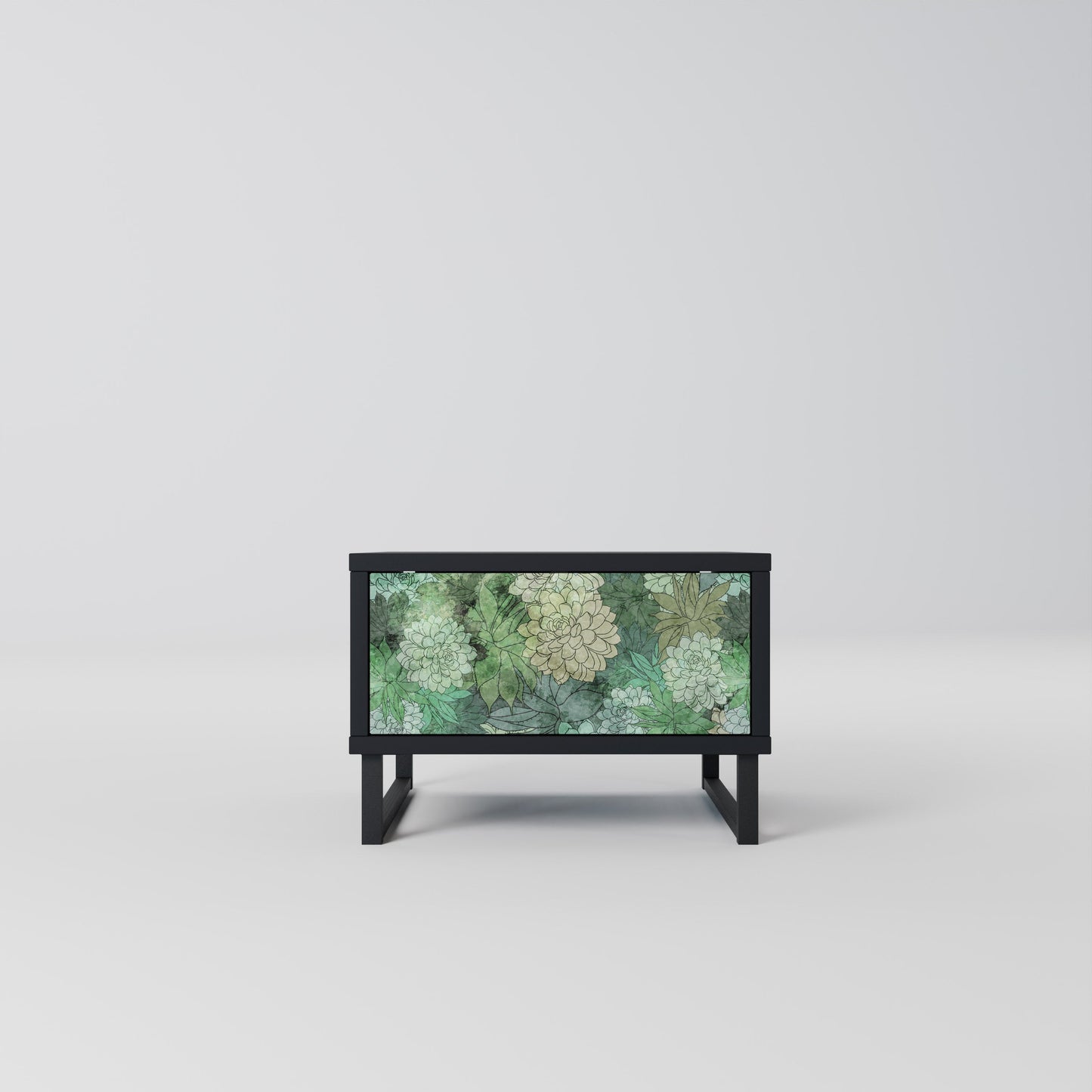 SUCCULENT CLUSTER nattduksbord i svart finish