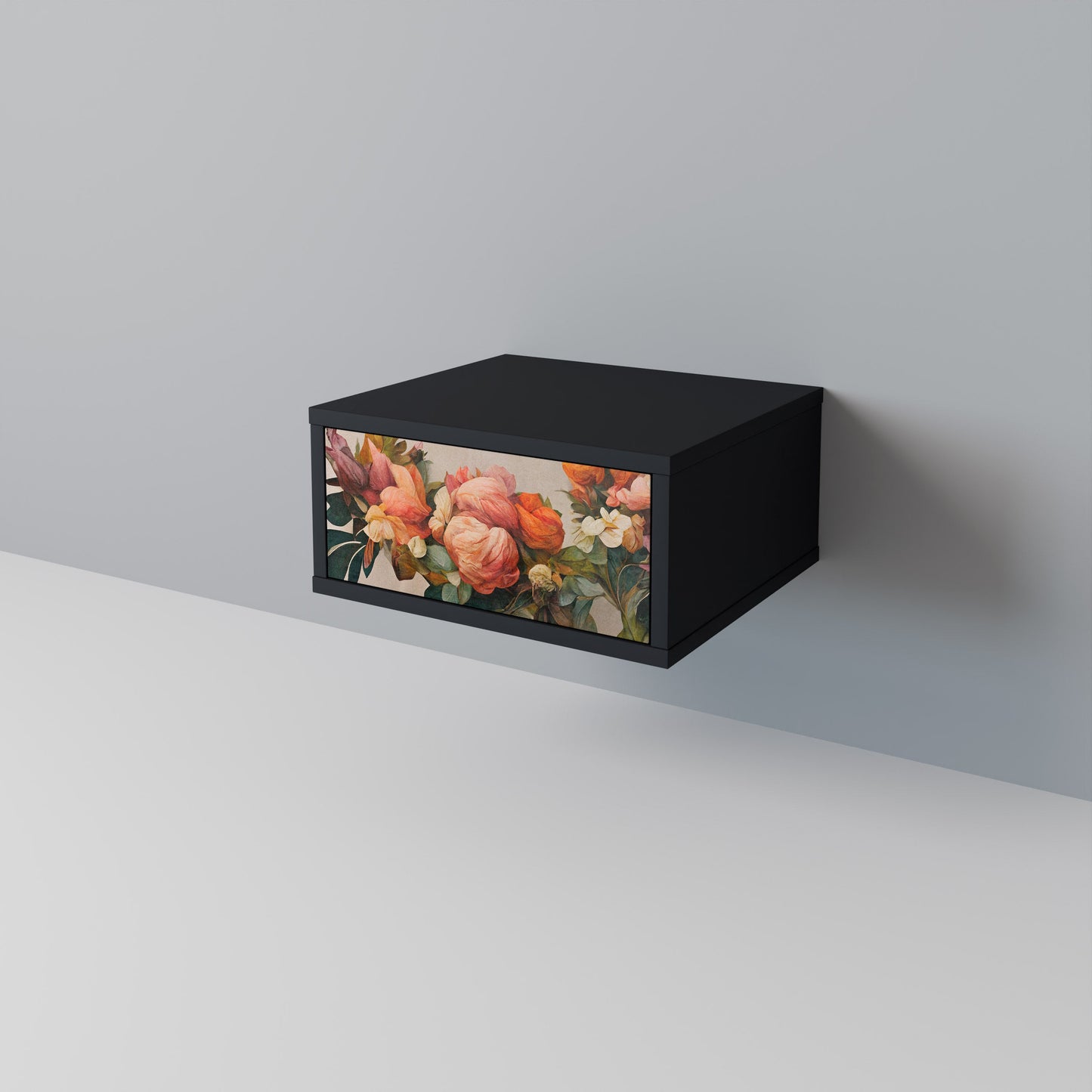STYLISH BEAUTY Nattduksbord i svart finish