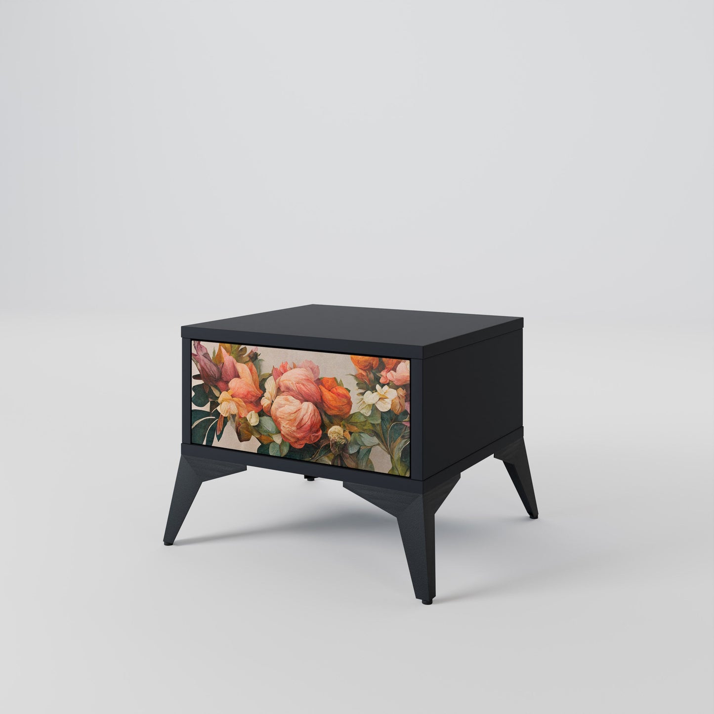 STYLISH BEAUTY Nattduksbord i svart finish