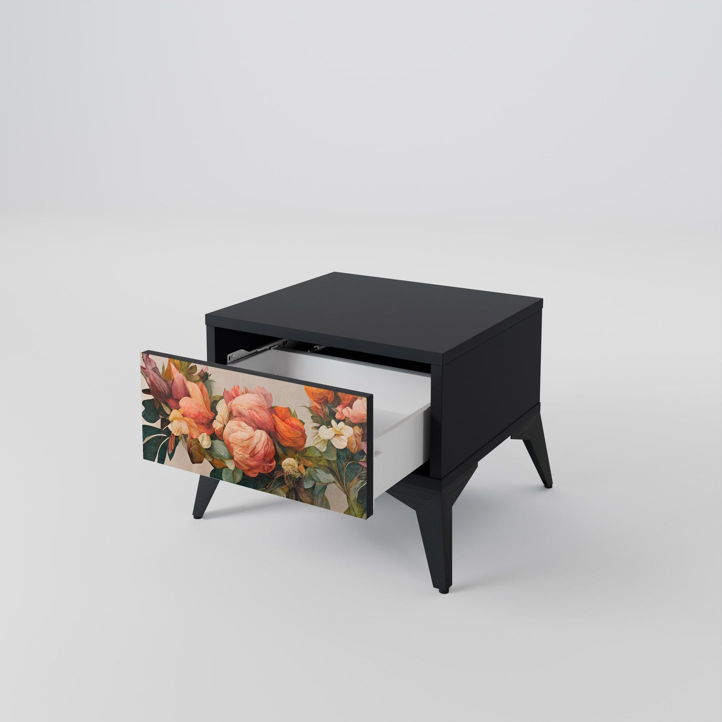 STYLISH BEAUTY Nattduksbord i svart finish