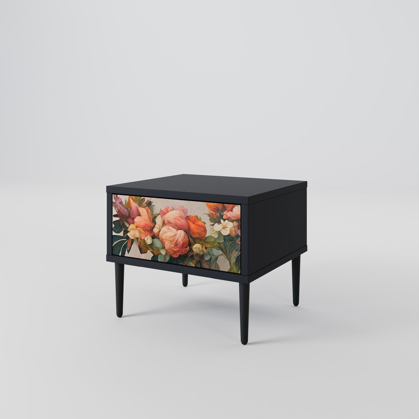 STYLISH BEAUTY Nattduksbord i svart finish