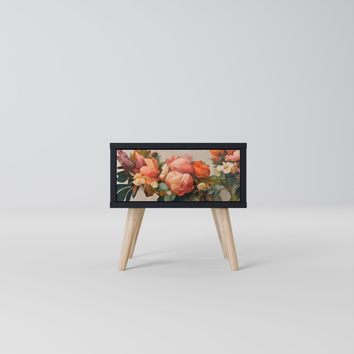 STYLISH BEAUTY Nattduksbord i svart finish