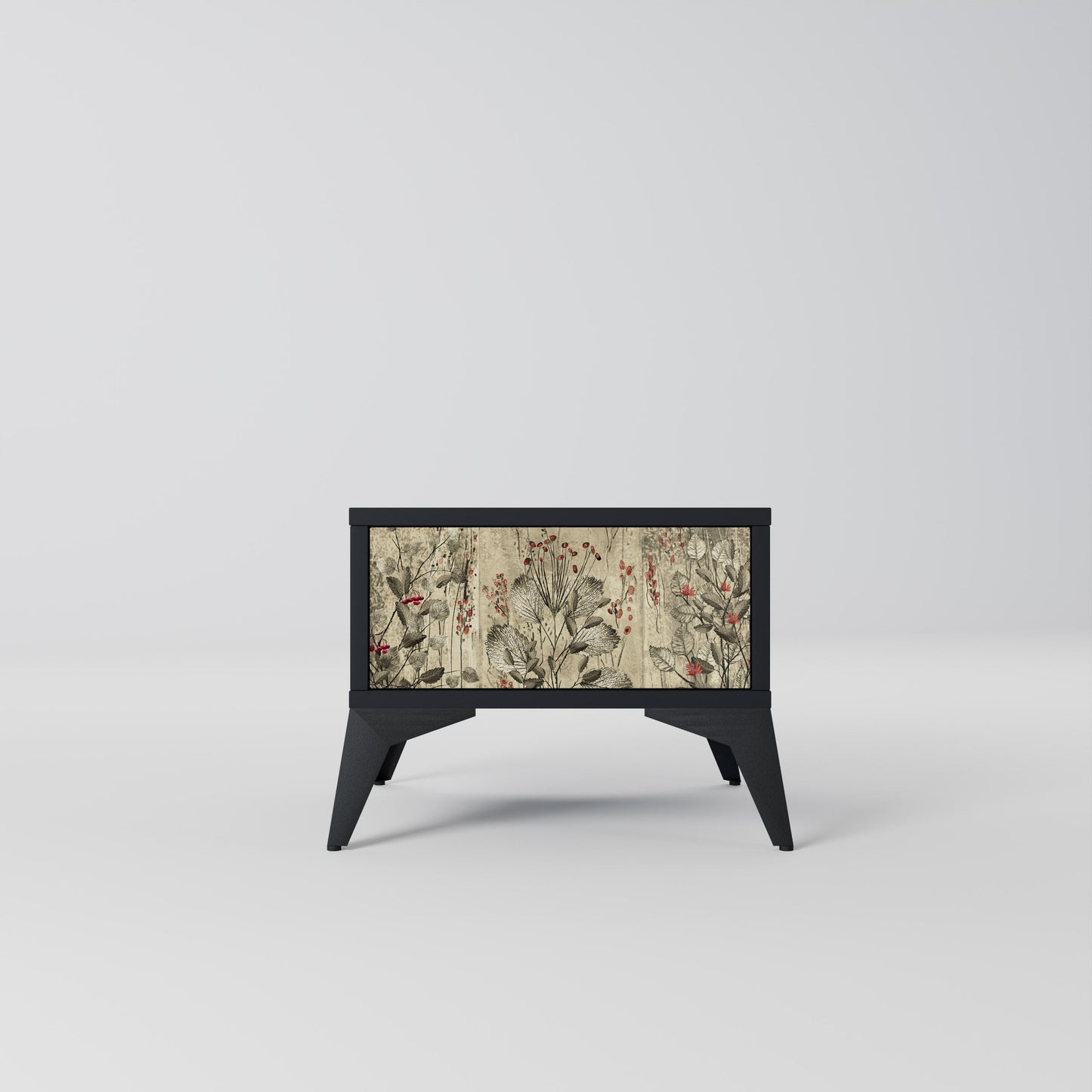 HERBAL GRACE nattduksbord i svart finish