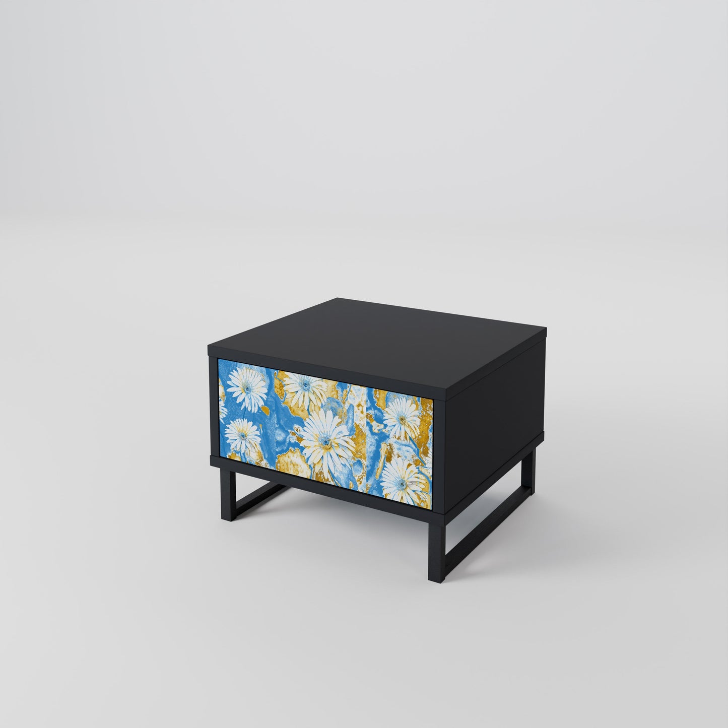 DAISY LUXE nattduksbord i svart finish