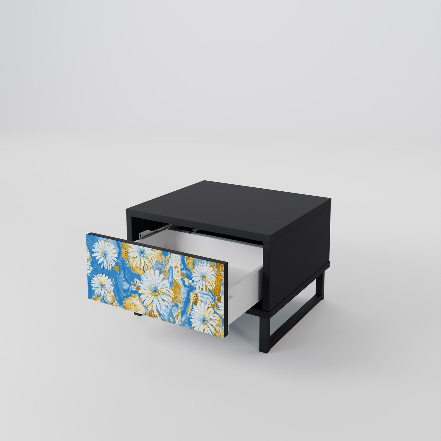 DAISY LUXE nattduksbord i svart finish