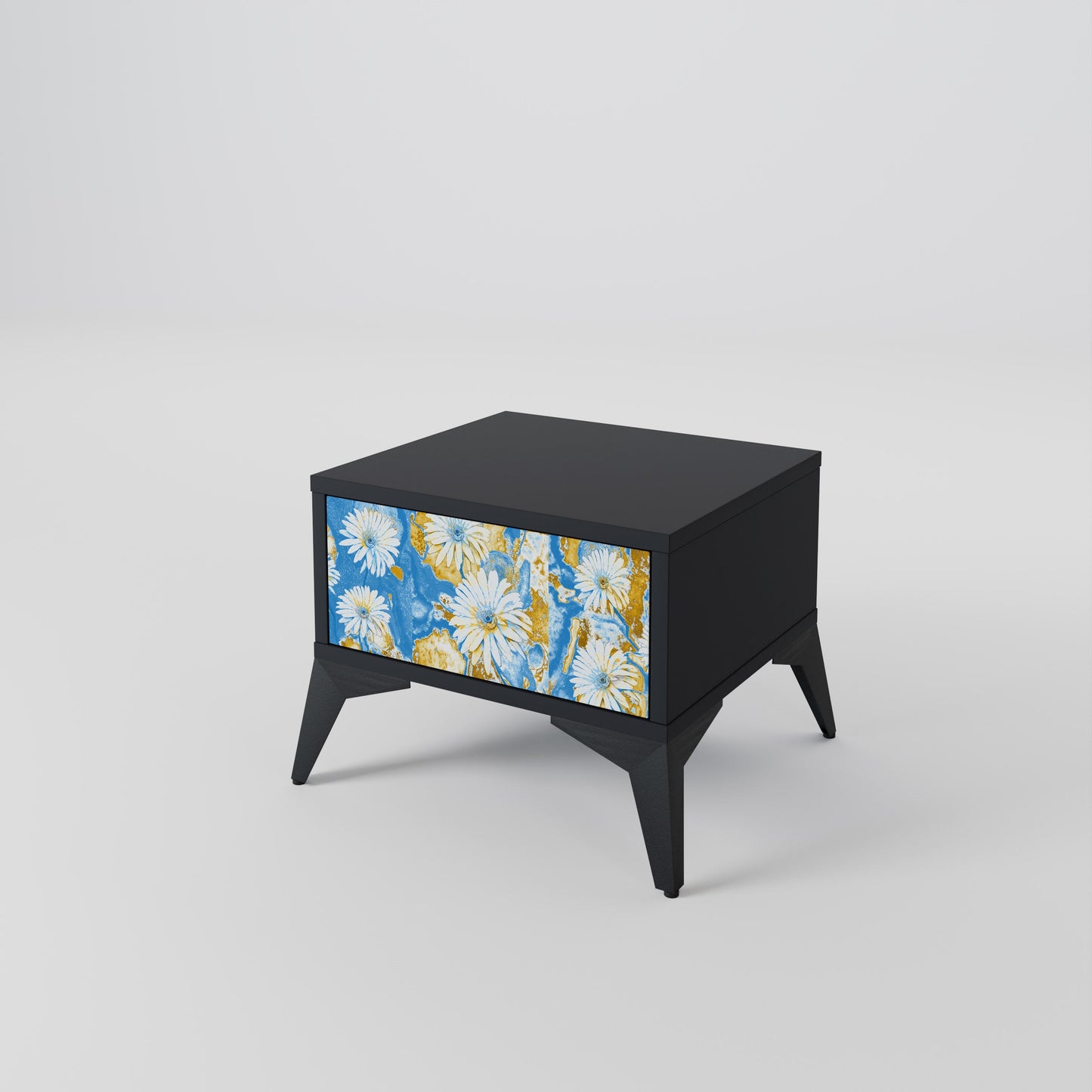 DAISY LUXE nattduksbord i svart finish