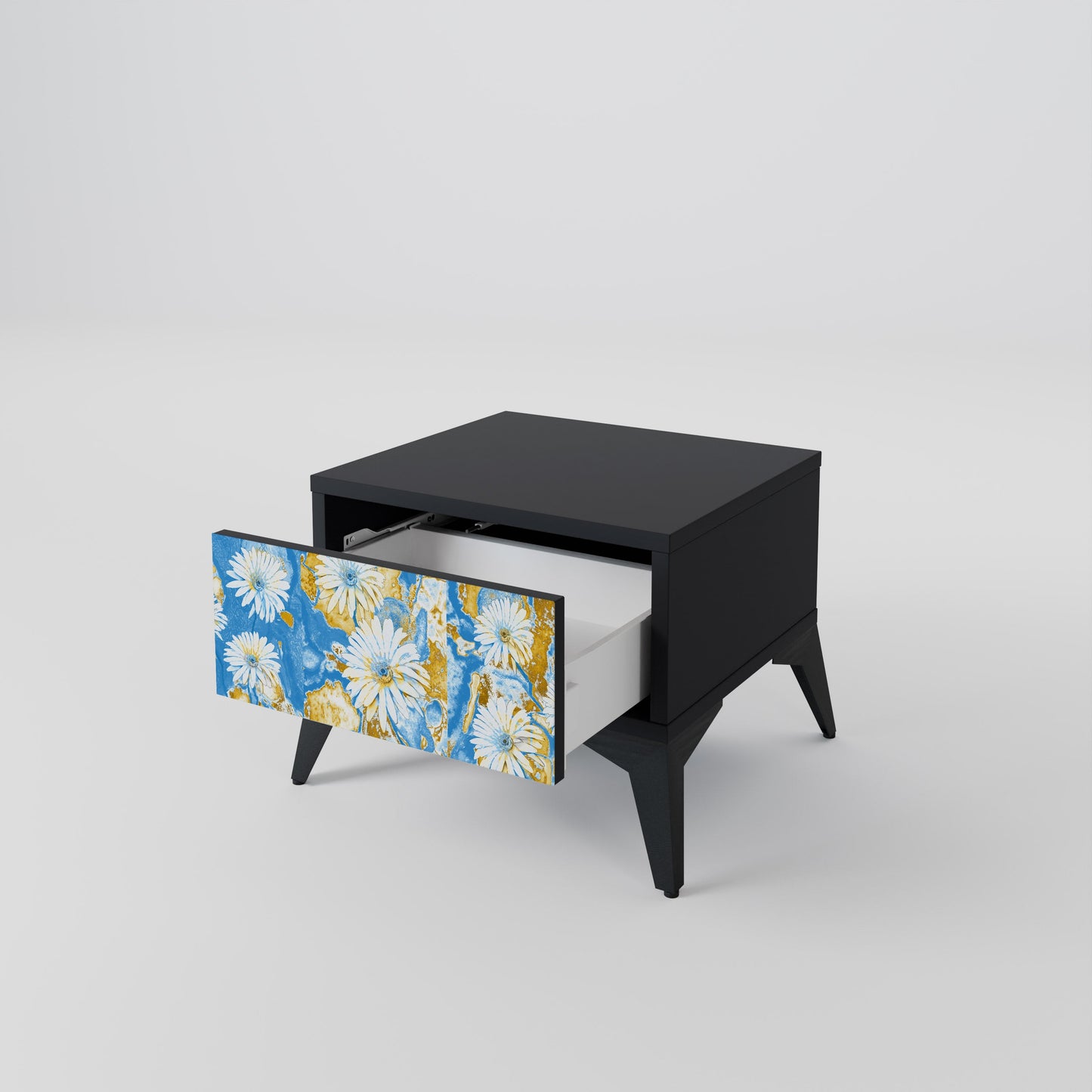 DAISY LUXE nattduksbord i svart finish