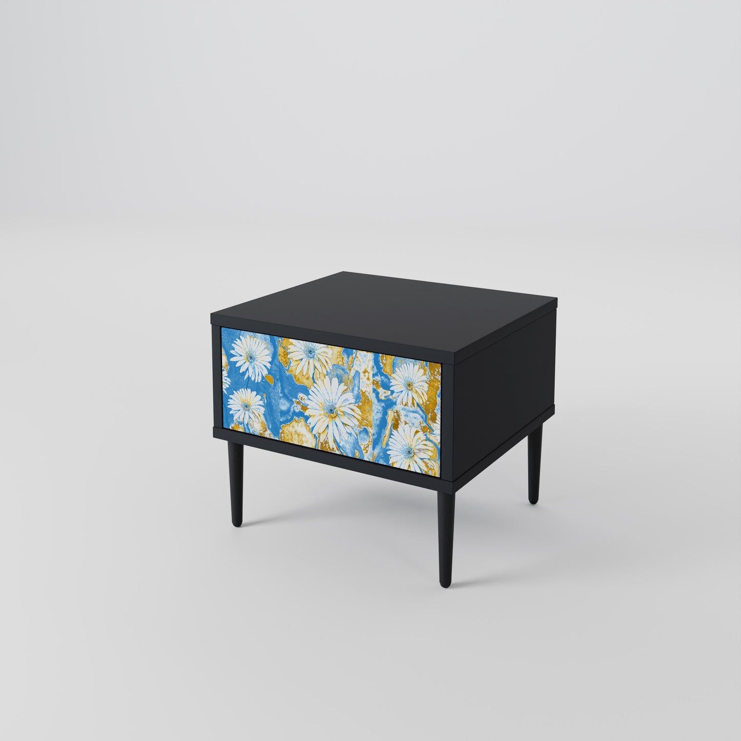 DAISY LUXE nattduksbord i svart finish