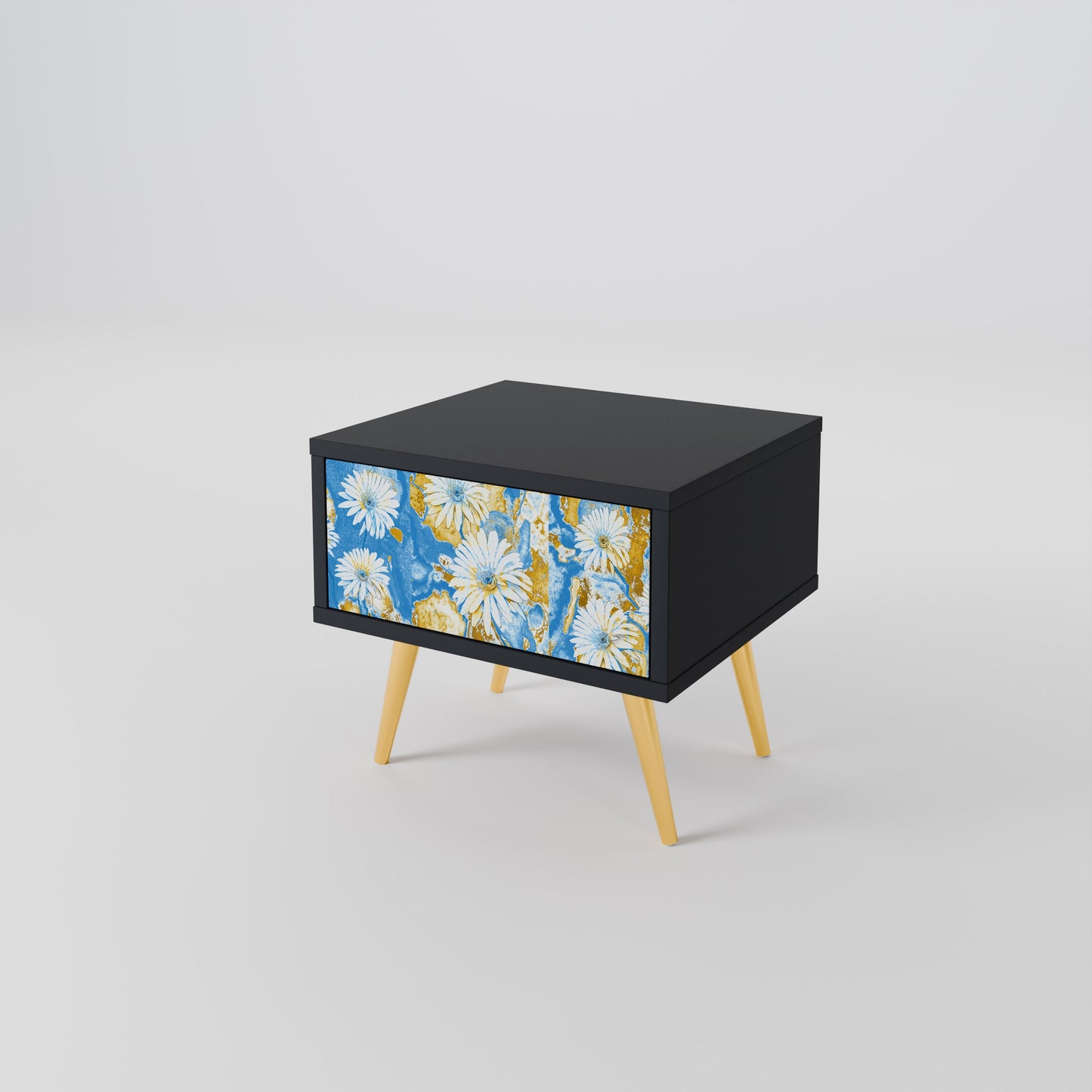 DAISY LUXE nattduksbord i svart finish