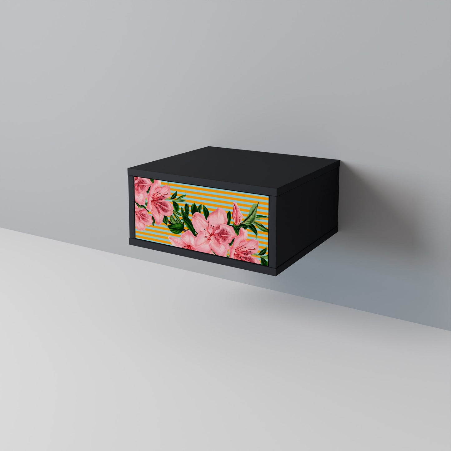 FRAGILE BEAUTY Nattduksbord i svart finish