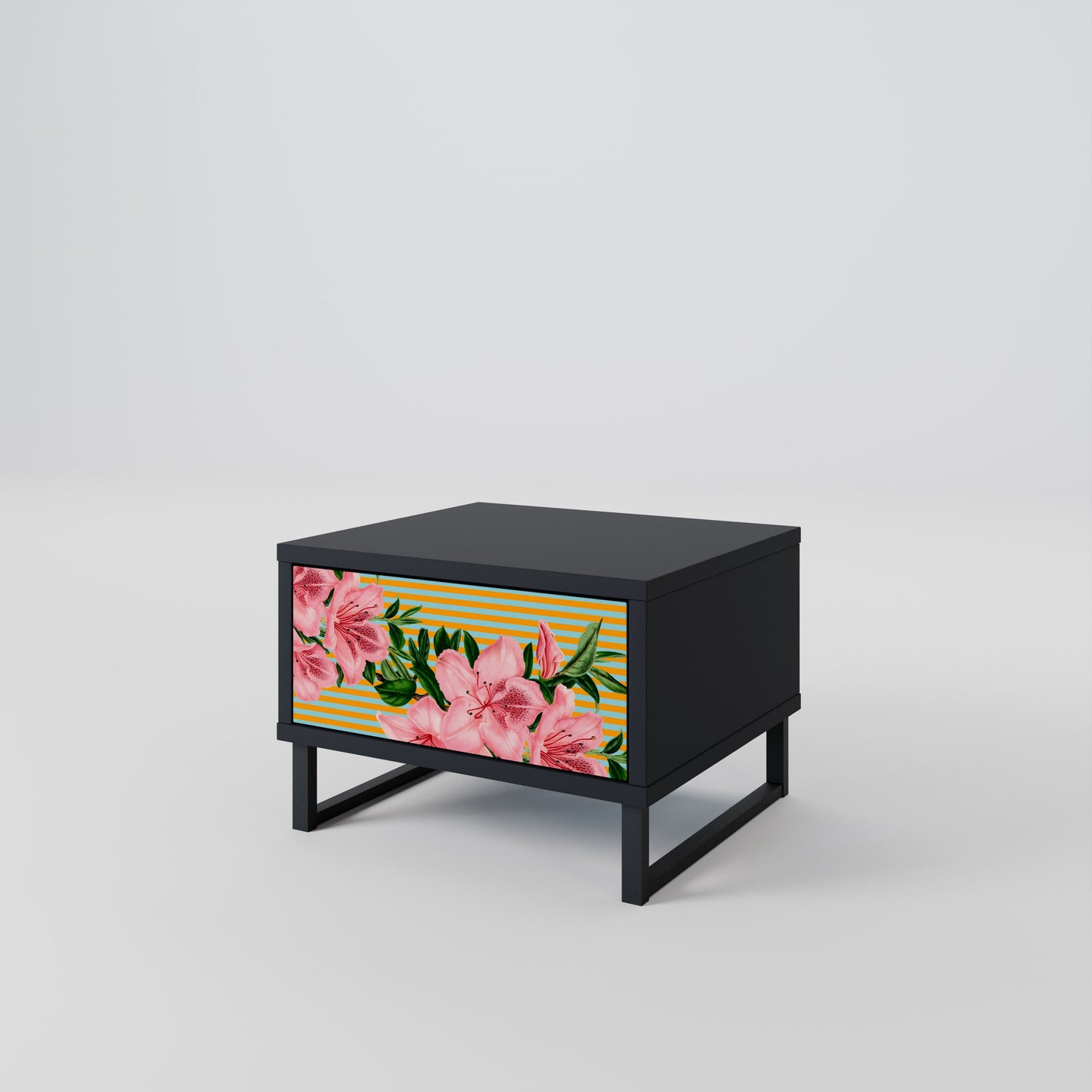 FRAGILE BEAUTY Nattduksbord i svart finish