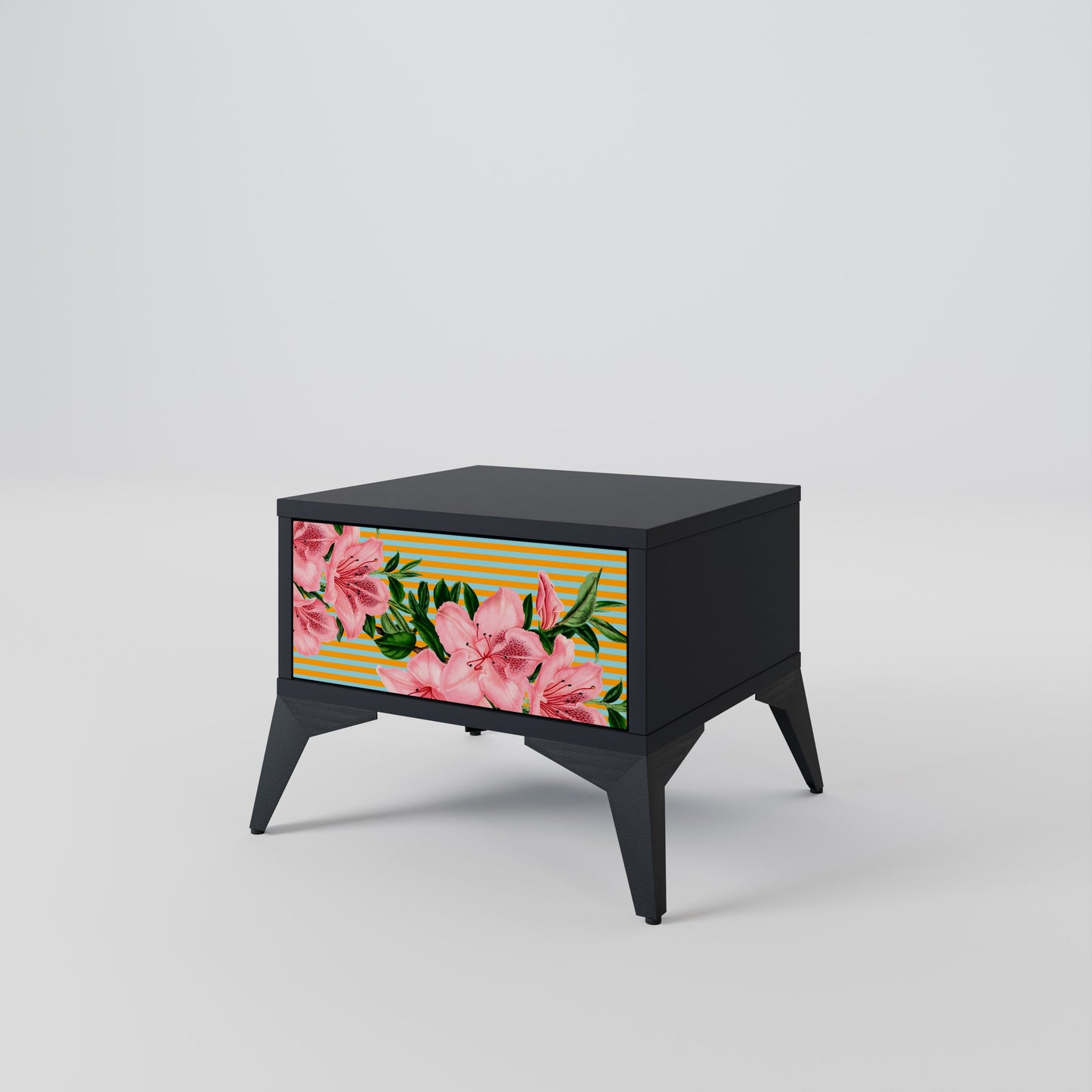 FRAGILE BEAUTY Nattduksbord i svart finish