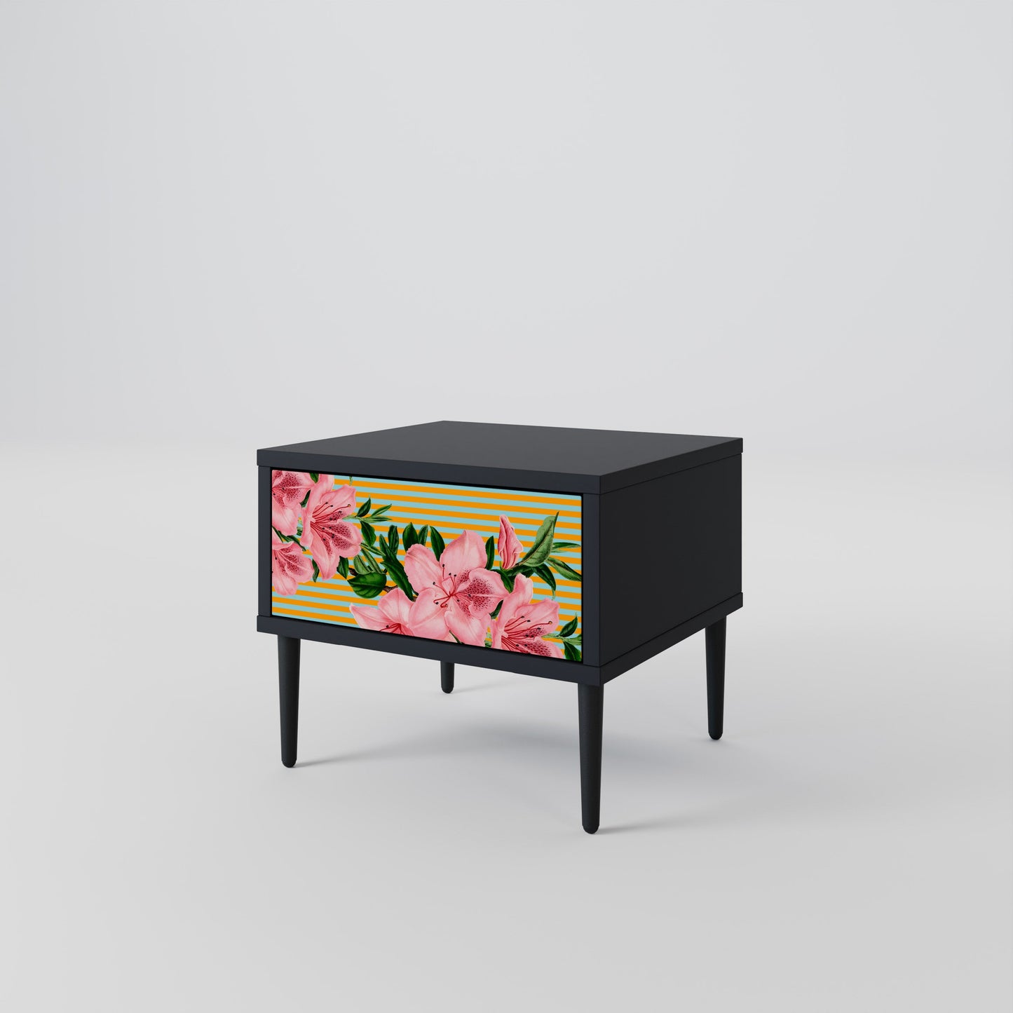 FRAGILE BEAUTY Nattduksbord i svart finish