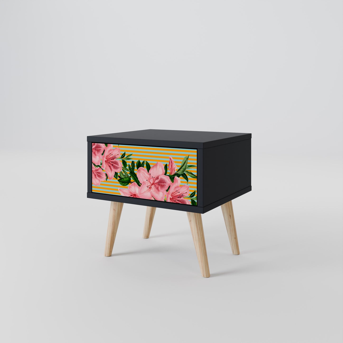 FRAGILE BEAUTY Nattduksbord i svart finish