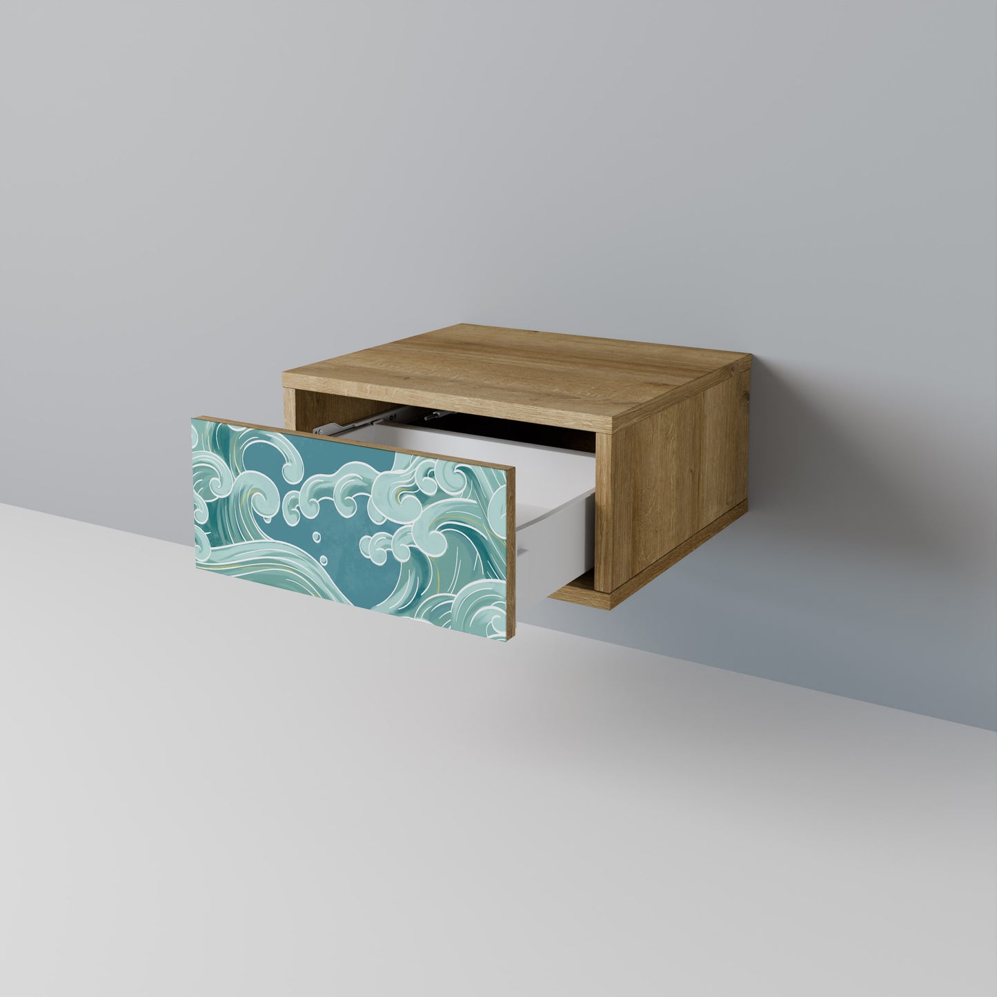 ASIAN SWAY Nattduksbord i ekeffekt