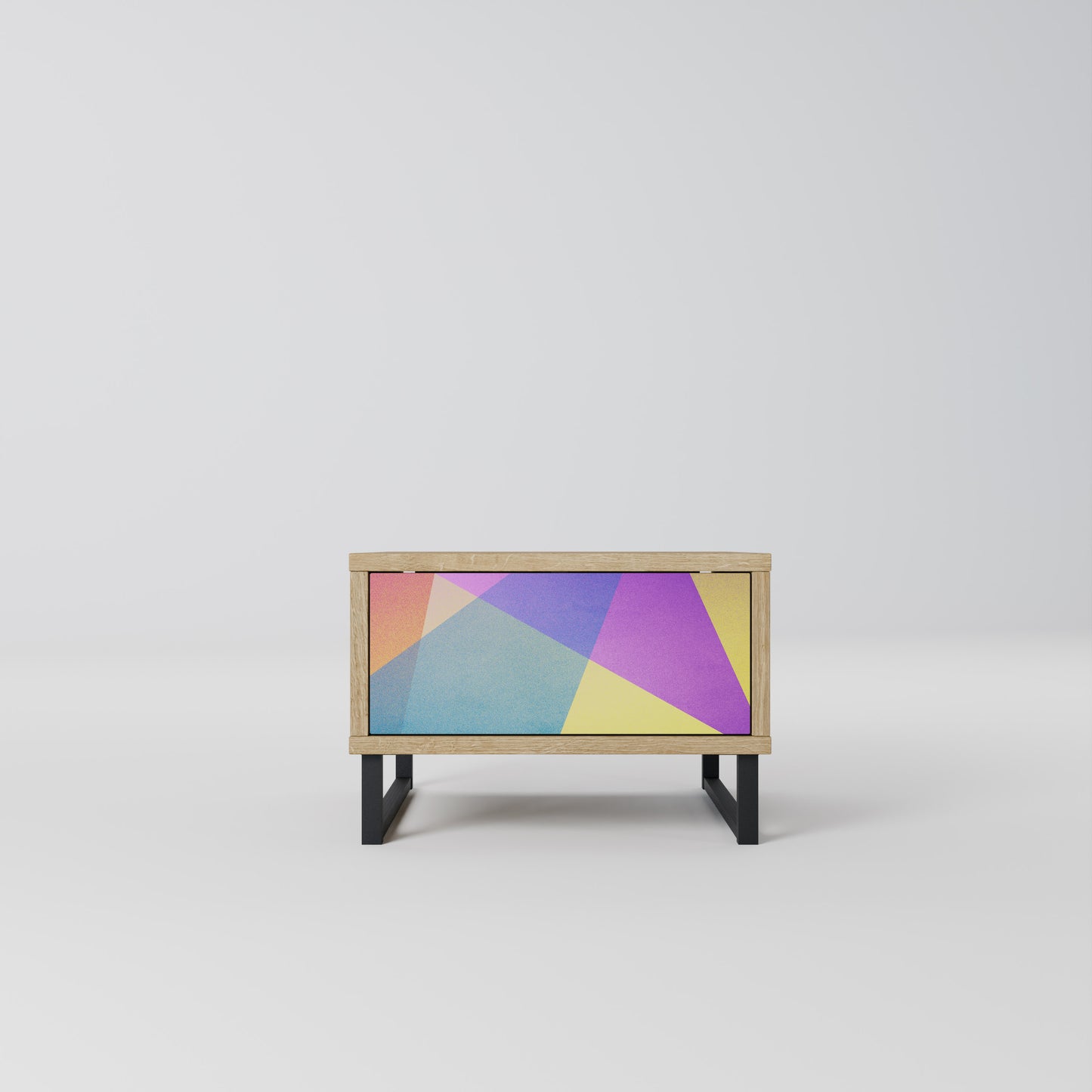 LJUS GEOMETRY Nattduksbord i ekeffekt