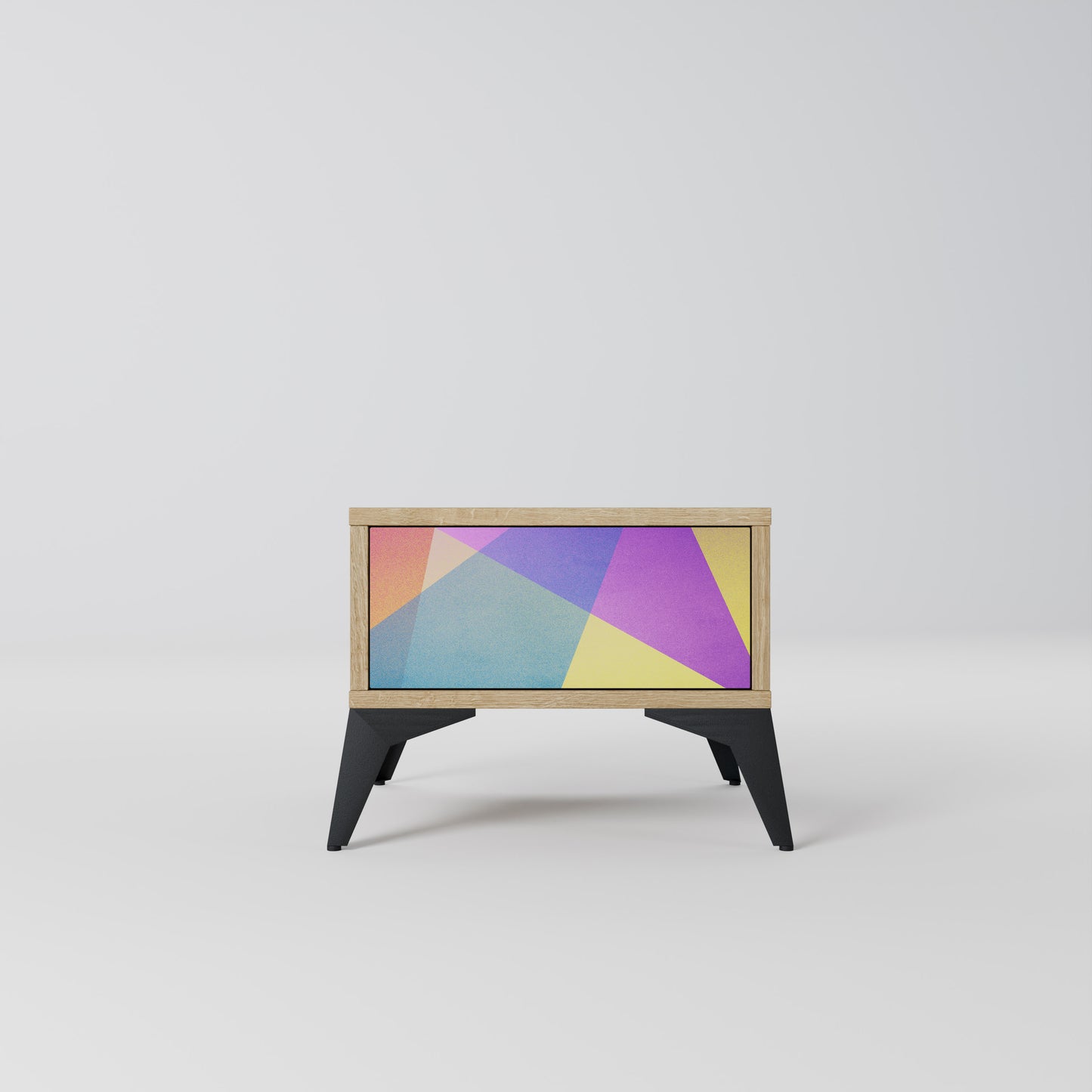 LJUS GEOMETRY Nattduksbord i ekeffekt
