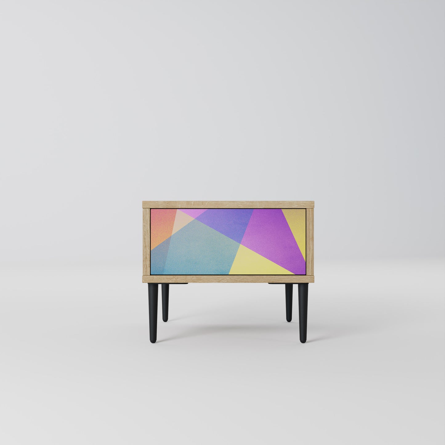 LJUS GEOMETRY Nattduksbord i ekeffekt