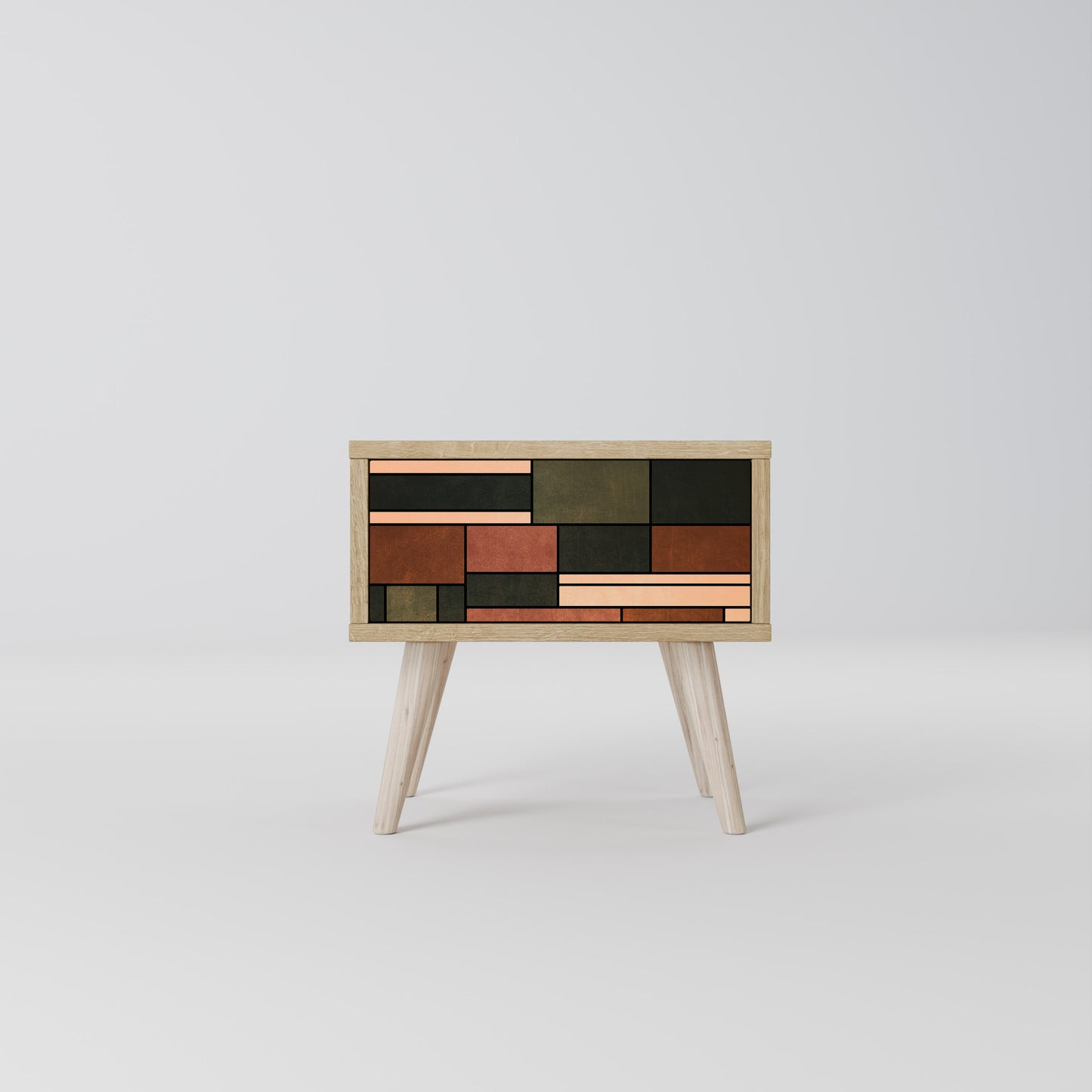 FIGURES OF NATURE Nightstand in Oak Effect