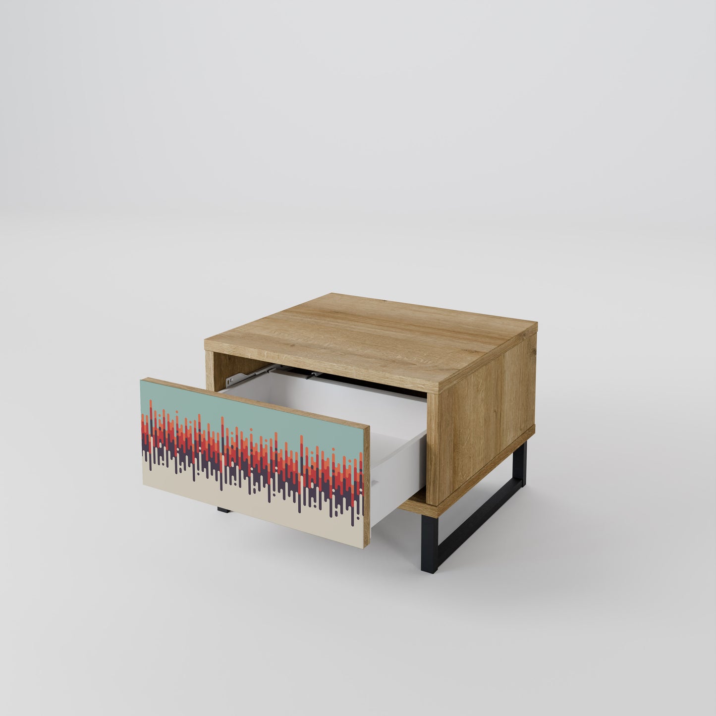 CHROMA CONTOURS Nattduksbord i ekeffekt