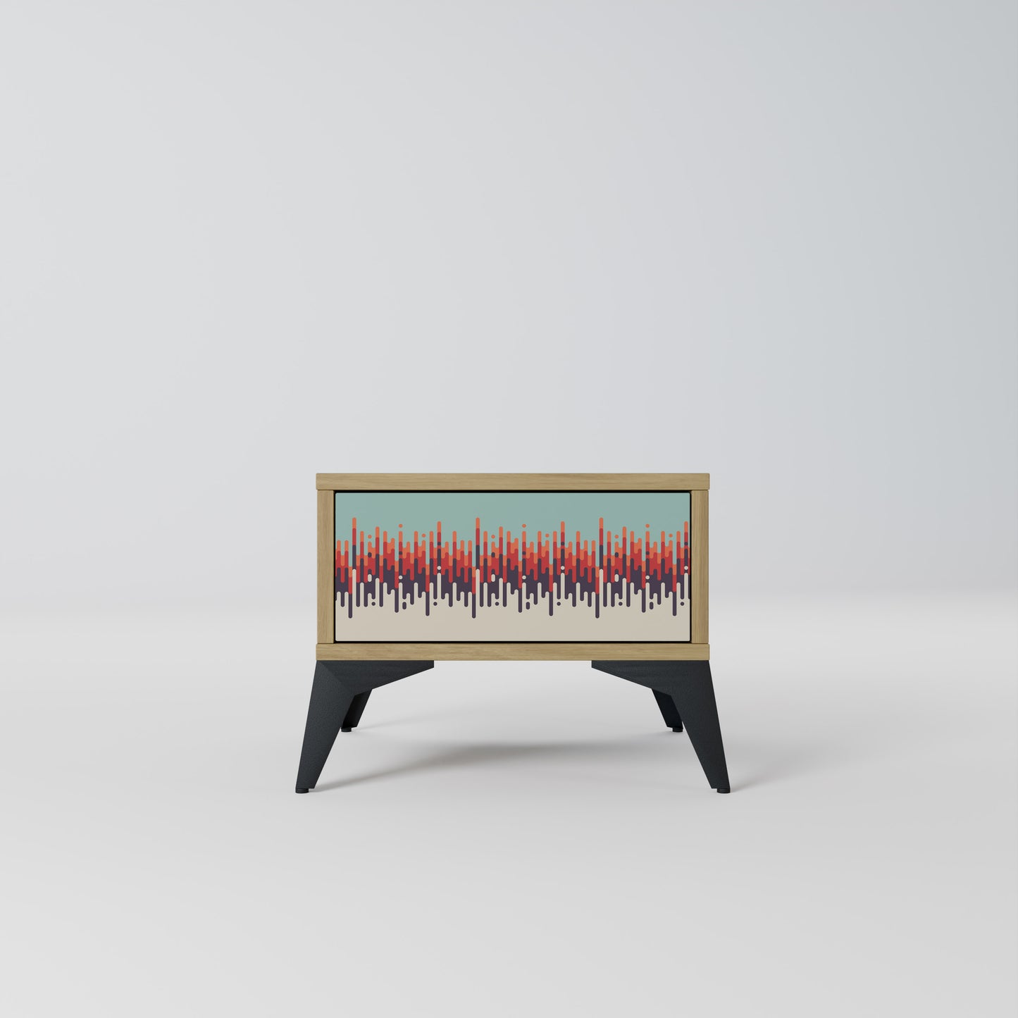 CHROMA CONTOURS Nattduksbord i ekeffekt