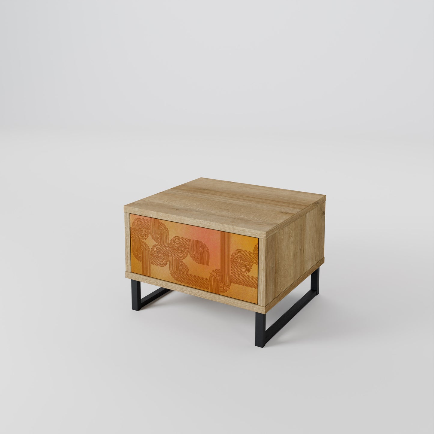 STRENGTHENING RELATION Nightstand in Oak Effect