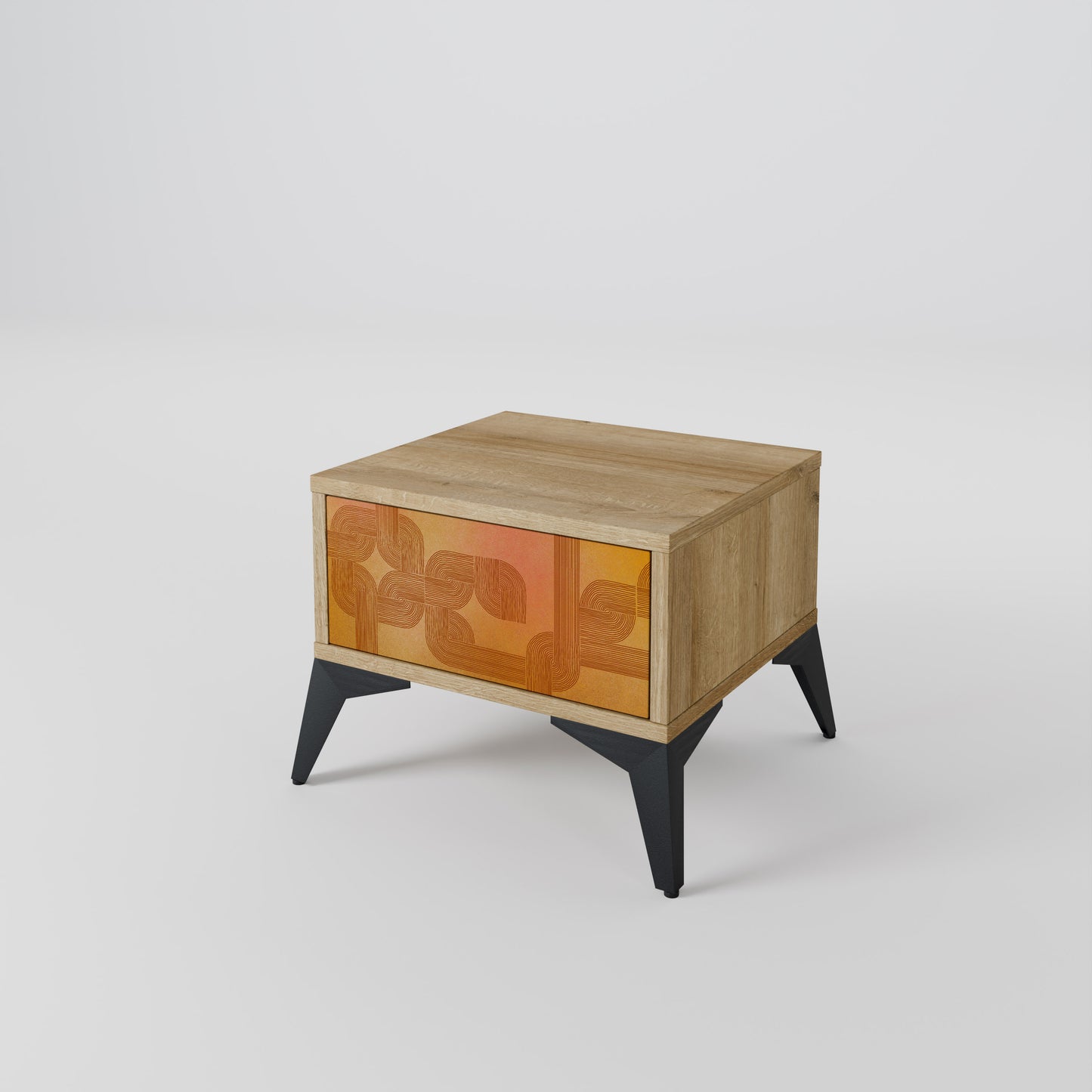 STRENGTHENING RELATION Nightstand in Oak Effect