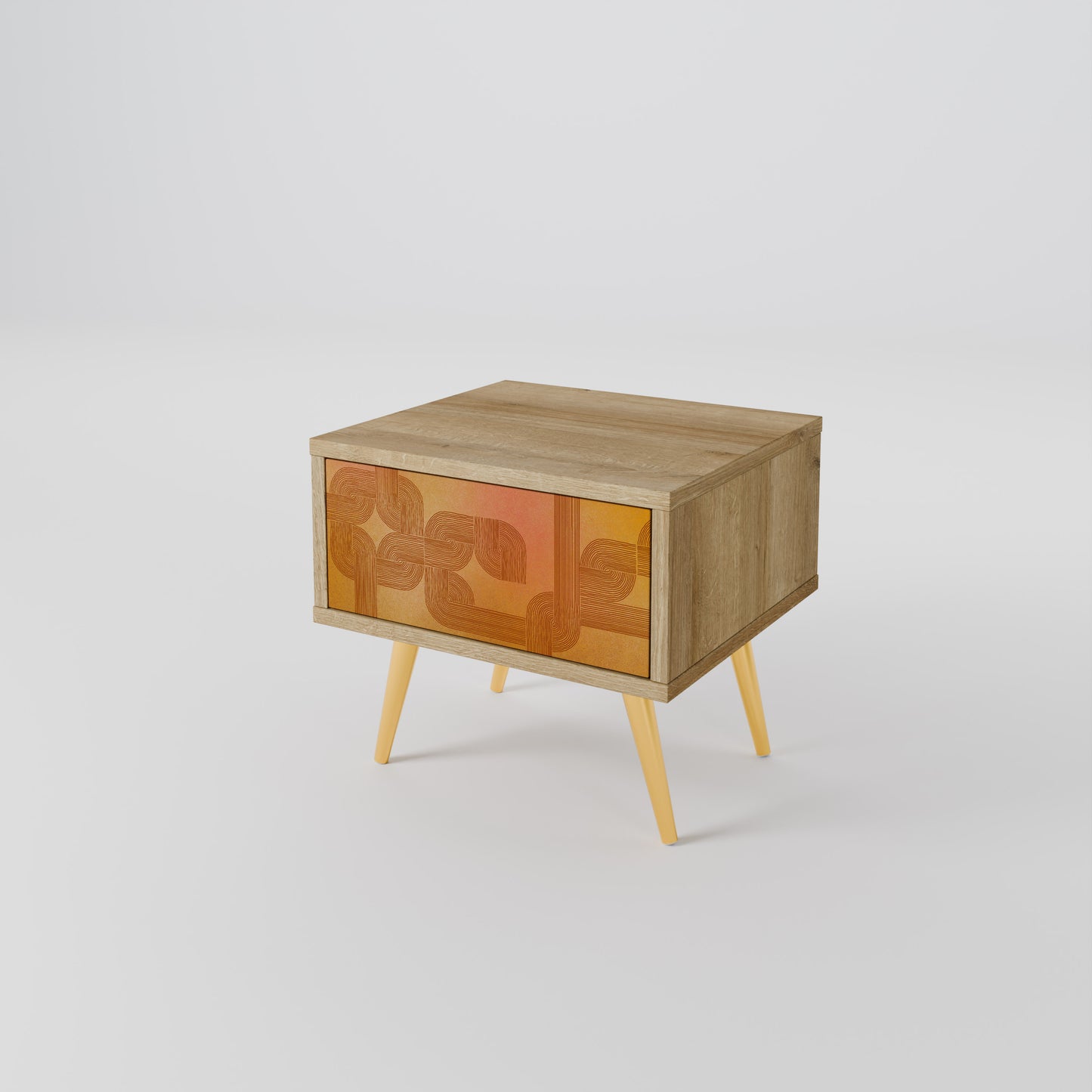 STRENGTHENING RELATION Nightstand in Oak Effect