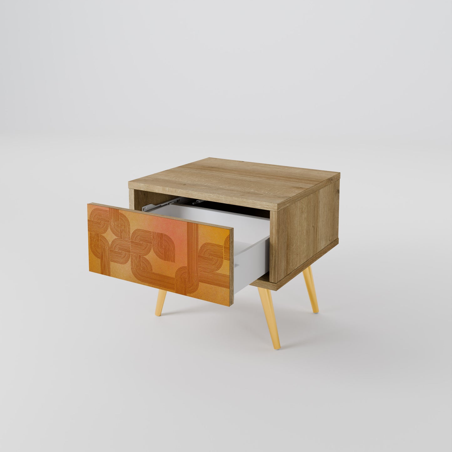 STRENGTHENING RELATION Nightstand in Oak Effect