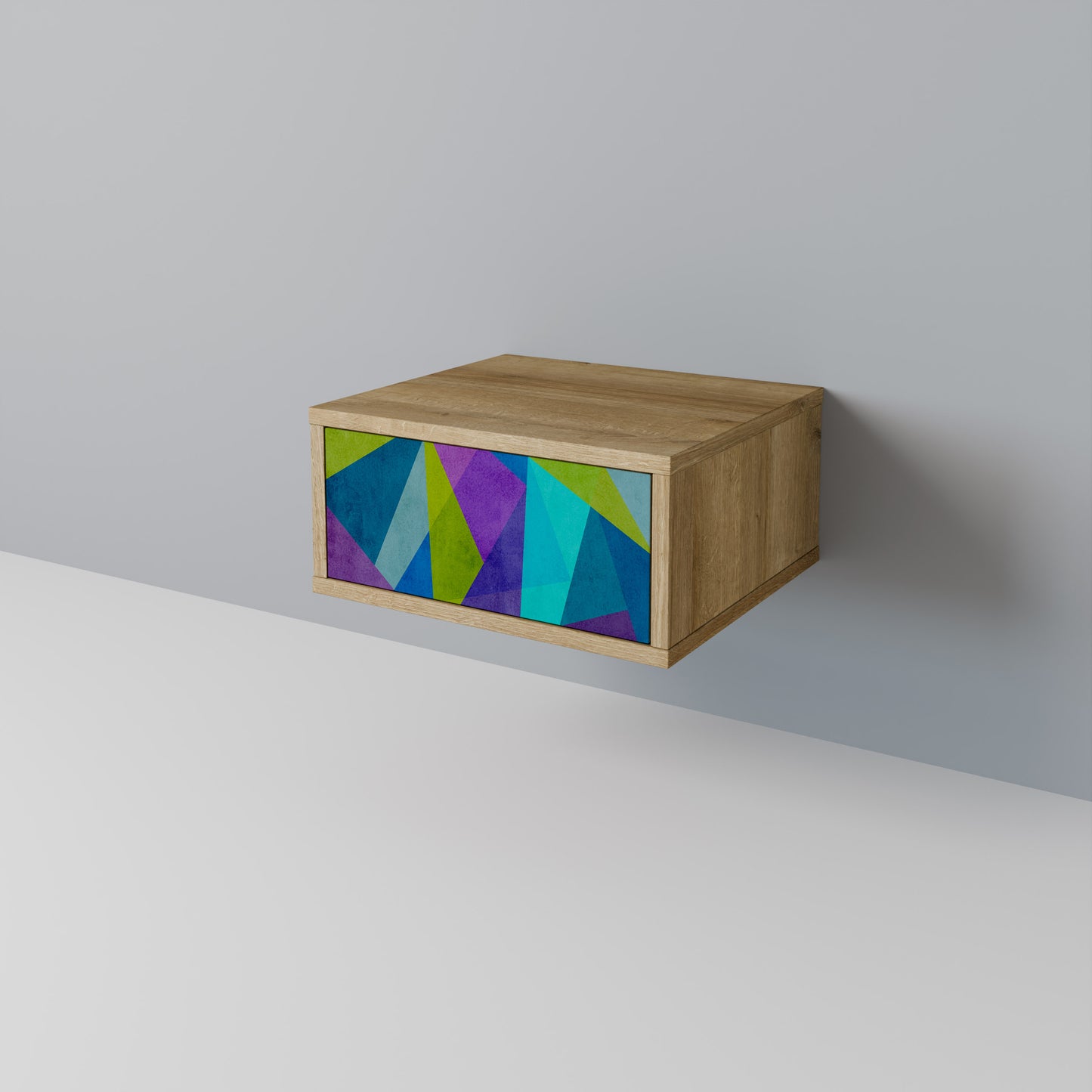 KALL SHOWCASE Nattduksbord i Oak Effect