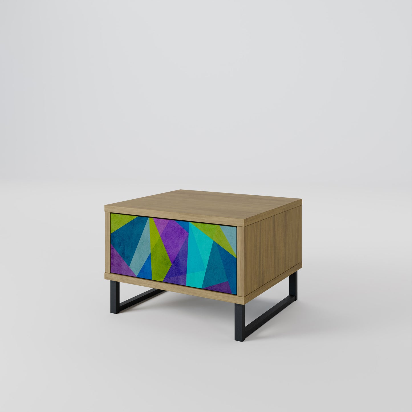 KALL SHOWCASE Nattduksbord i Oak Effect
