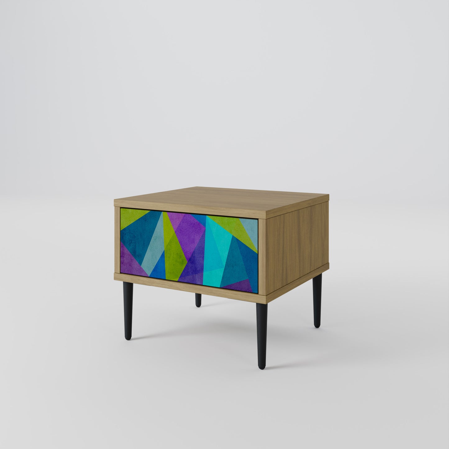 KALL SHOWCASE Nattduksbord i Oak Effect