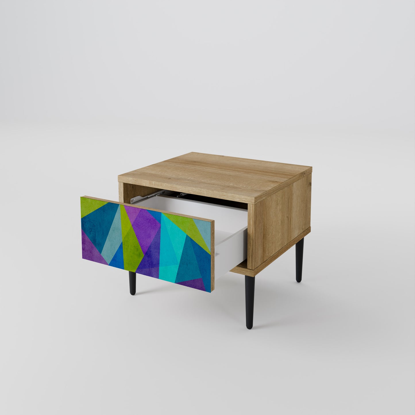 KALL SHOWCASE Nattduksbord i Oak Effect