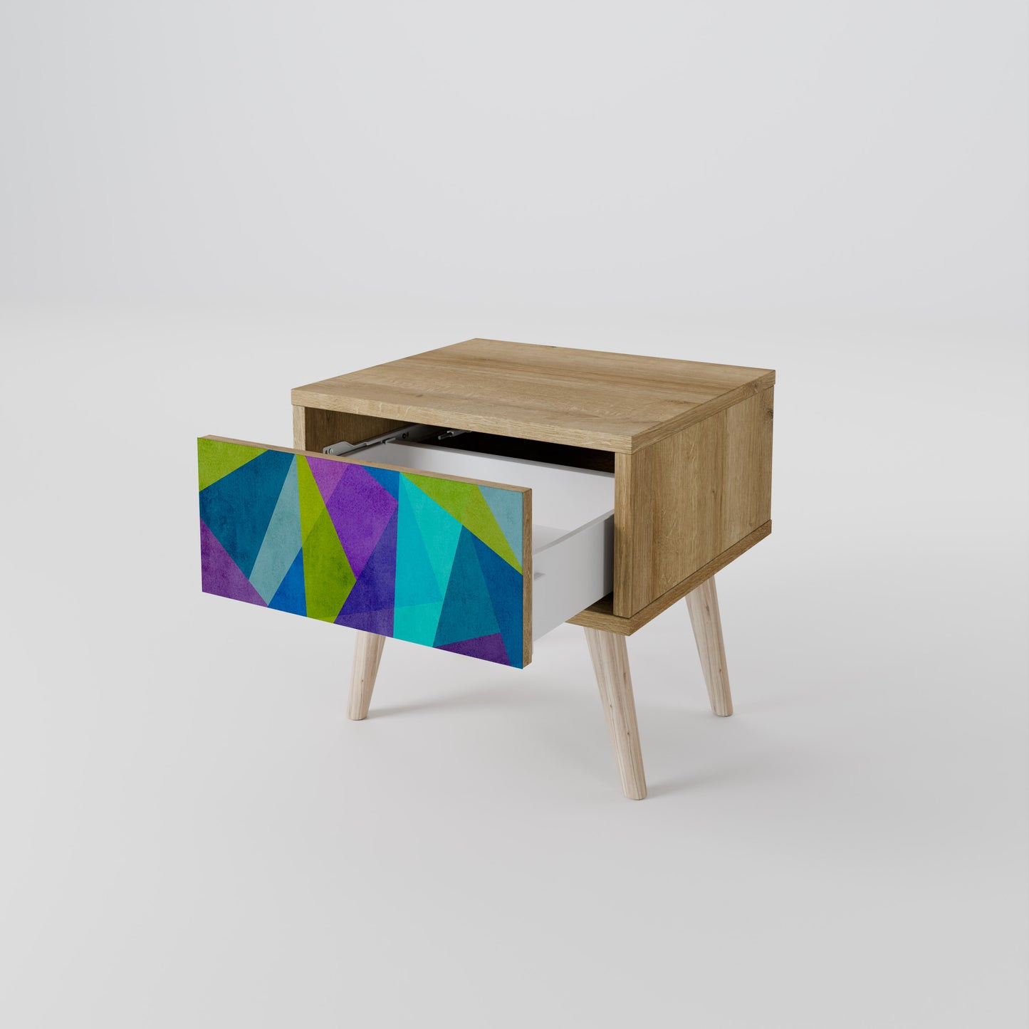 KALL SHOWCASE Nattduksbord i Oak Effect
