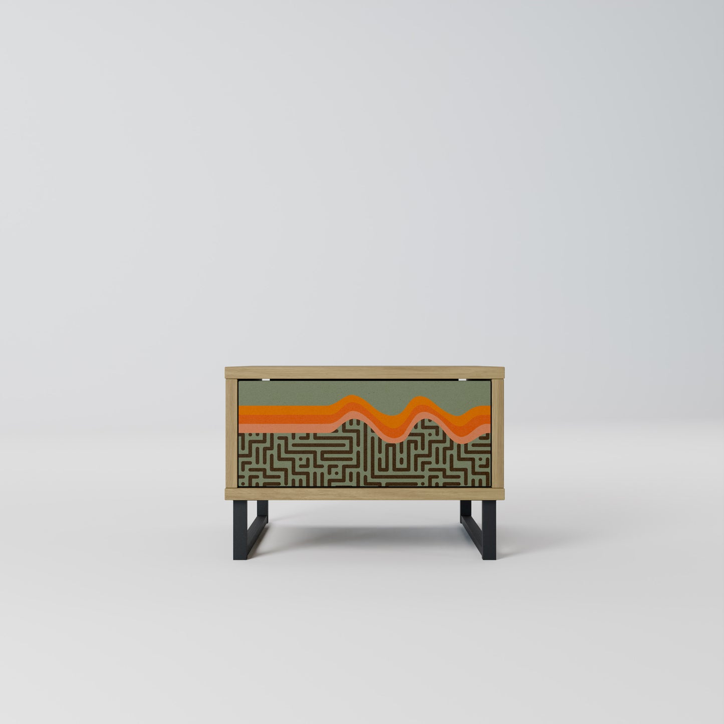 SIMPLE SOLUTIONS Nightstand in Oak Effect