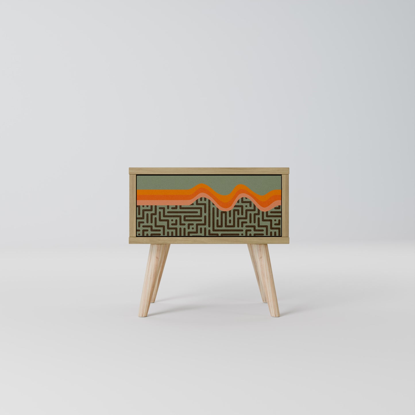 SIMPLE SOLUTIONS Nightstand in Oak Effect