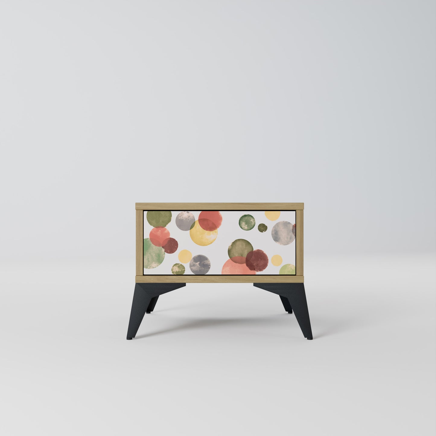 FLEETING HAPPINESS Nightstand in Oak Effect