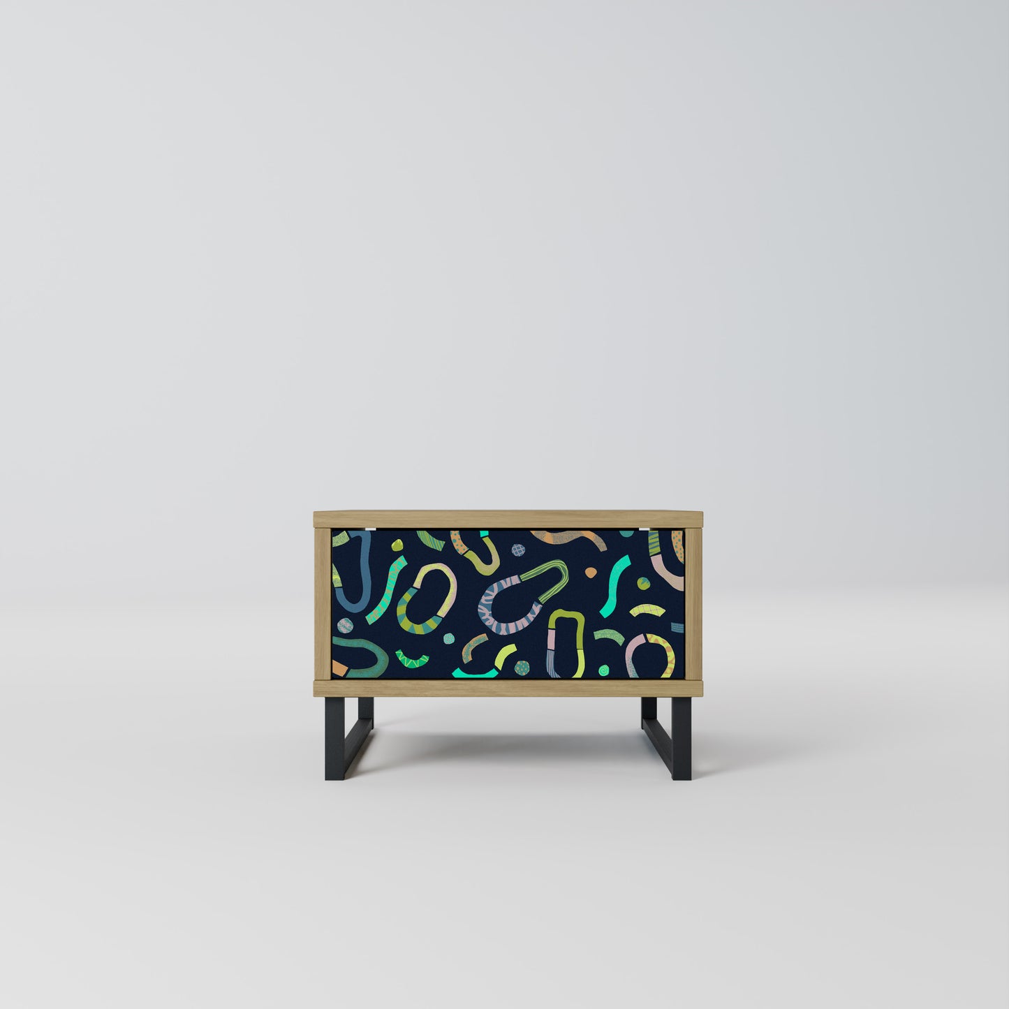 CONTRAST DANCE Nightstand in Oak Effect