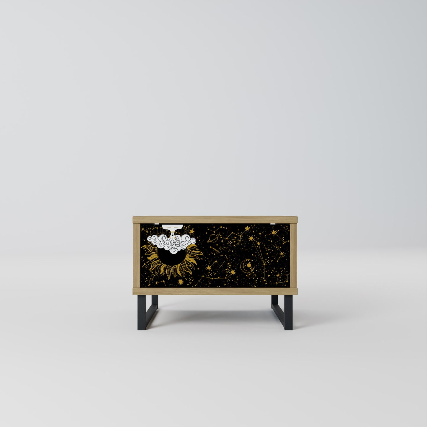 STELLAR CONSTELLATIONS Nightstand in Oak Effect